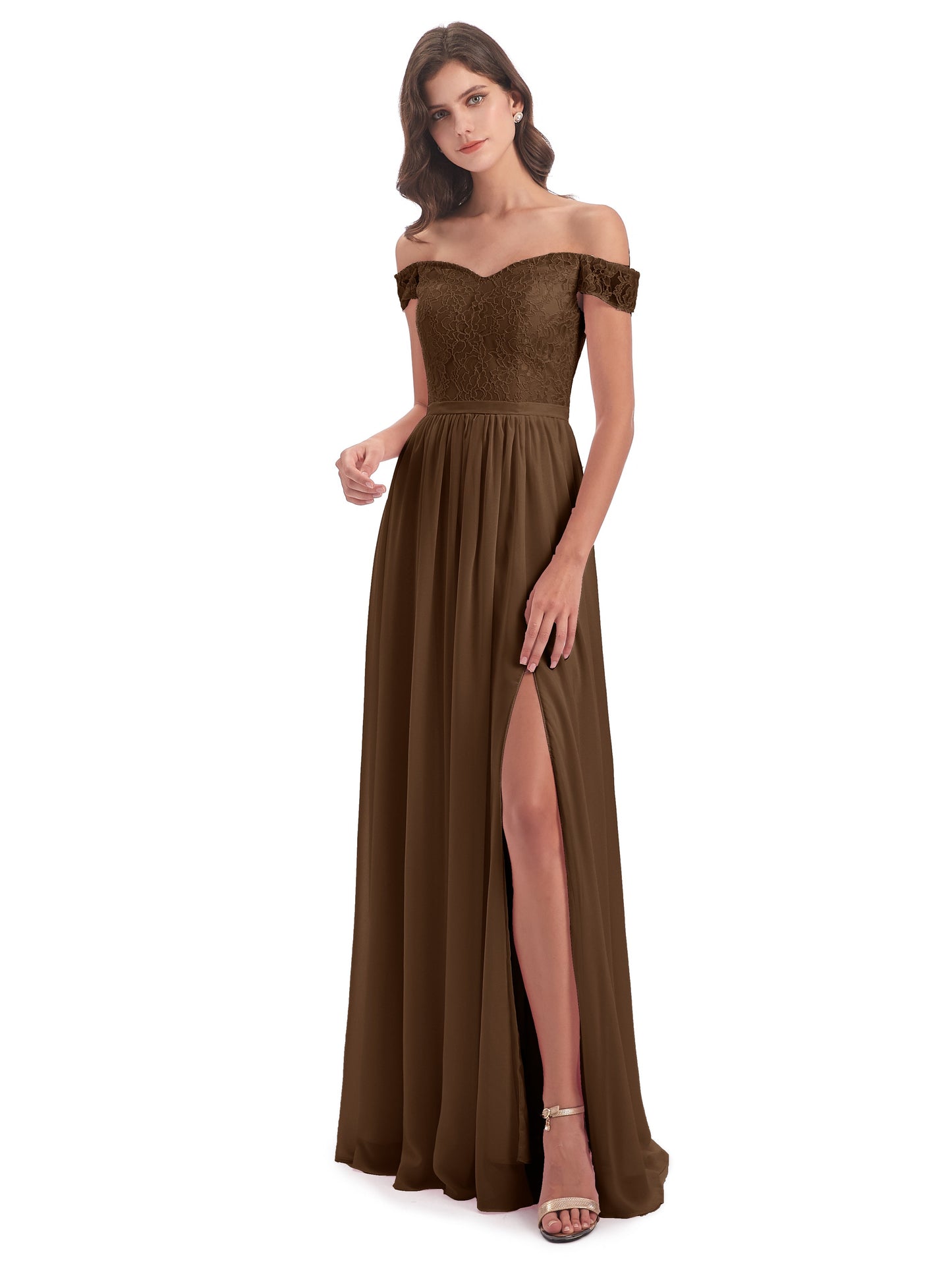 Charlotte Floor Length Off The Shoulder Bridesmaid Dresses