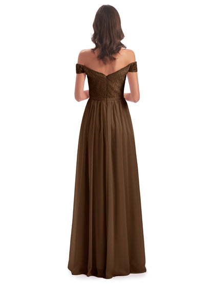Charlotte Floor Length Off The Shoulder Bridesmaid Dresses