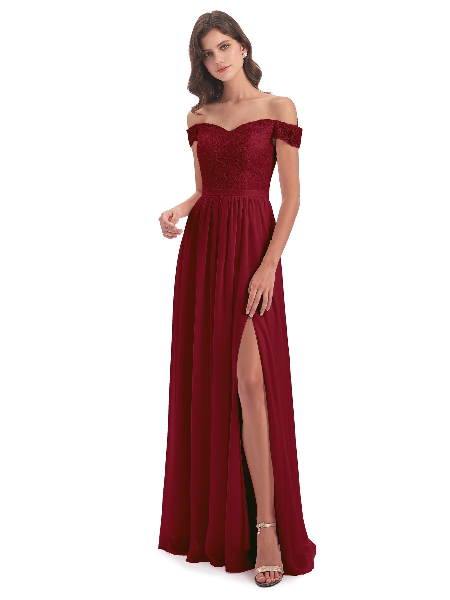 Charlotte Floor Length Off The Shoulder Bridesmaid Dresses
