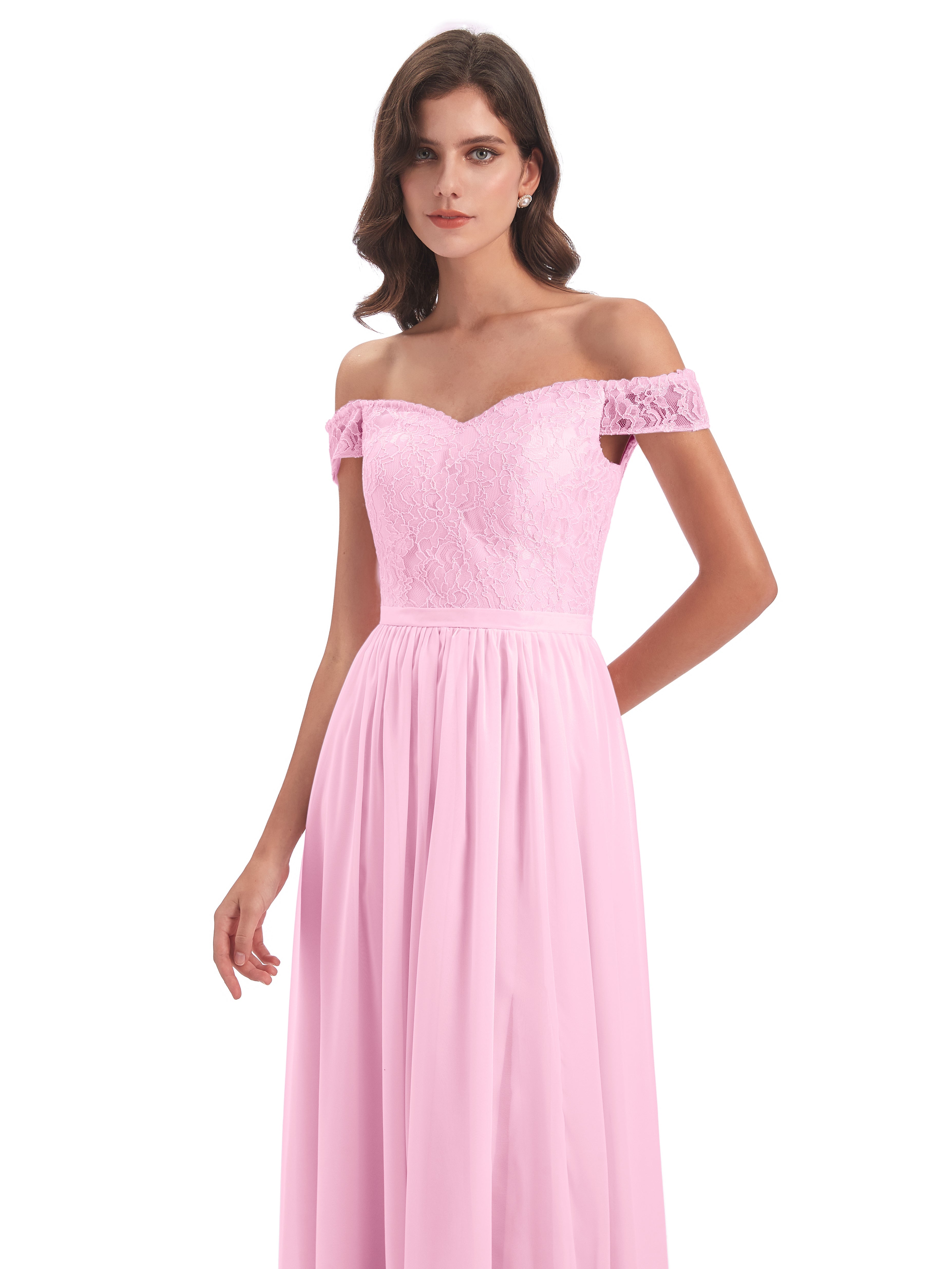 Charlotte Floor Length Off The Shoulder Bridesmaid Dresses