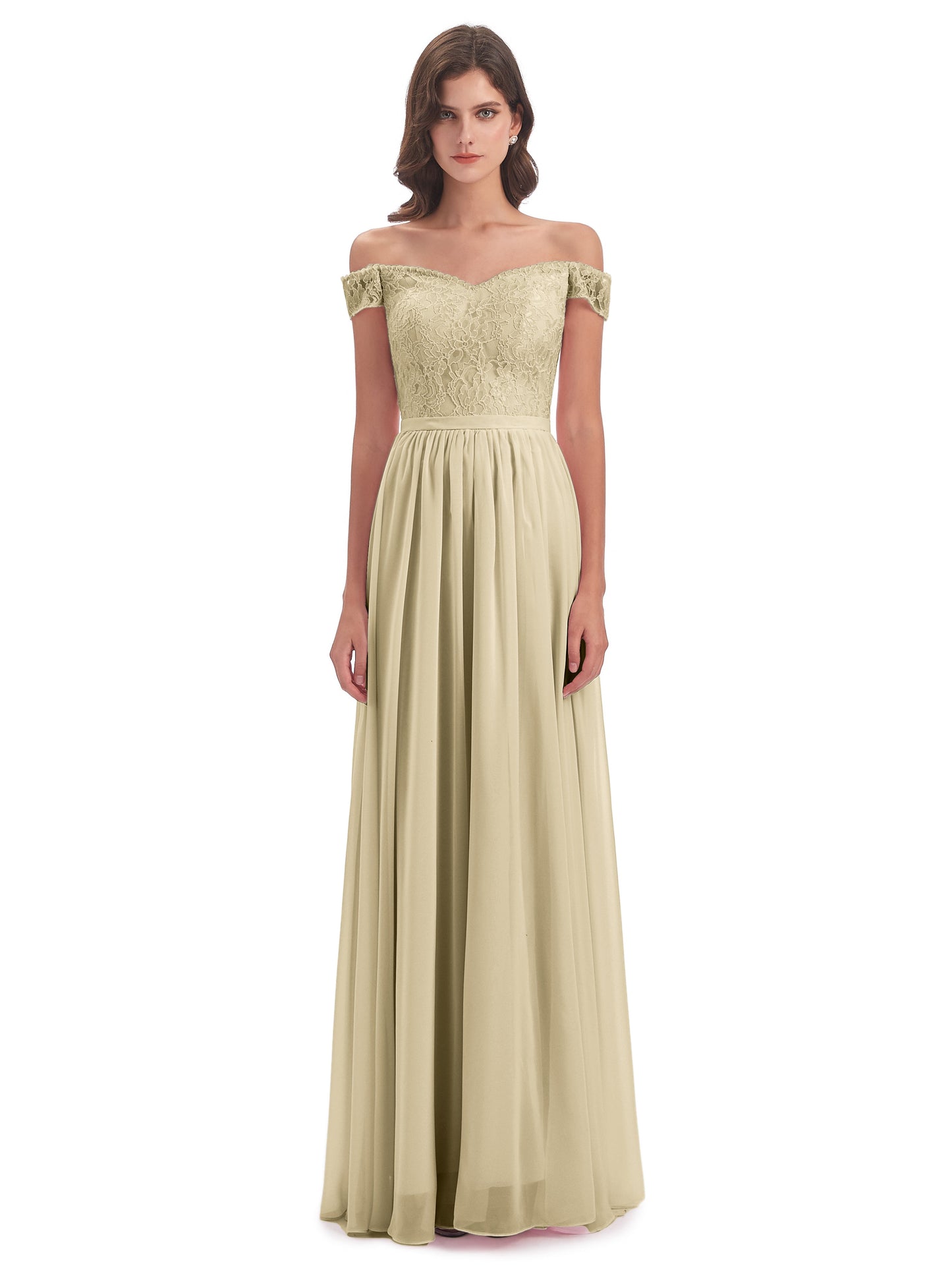 Charlotte Floor Length Off The Shoulder Bridesmaid Dresses