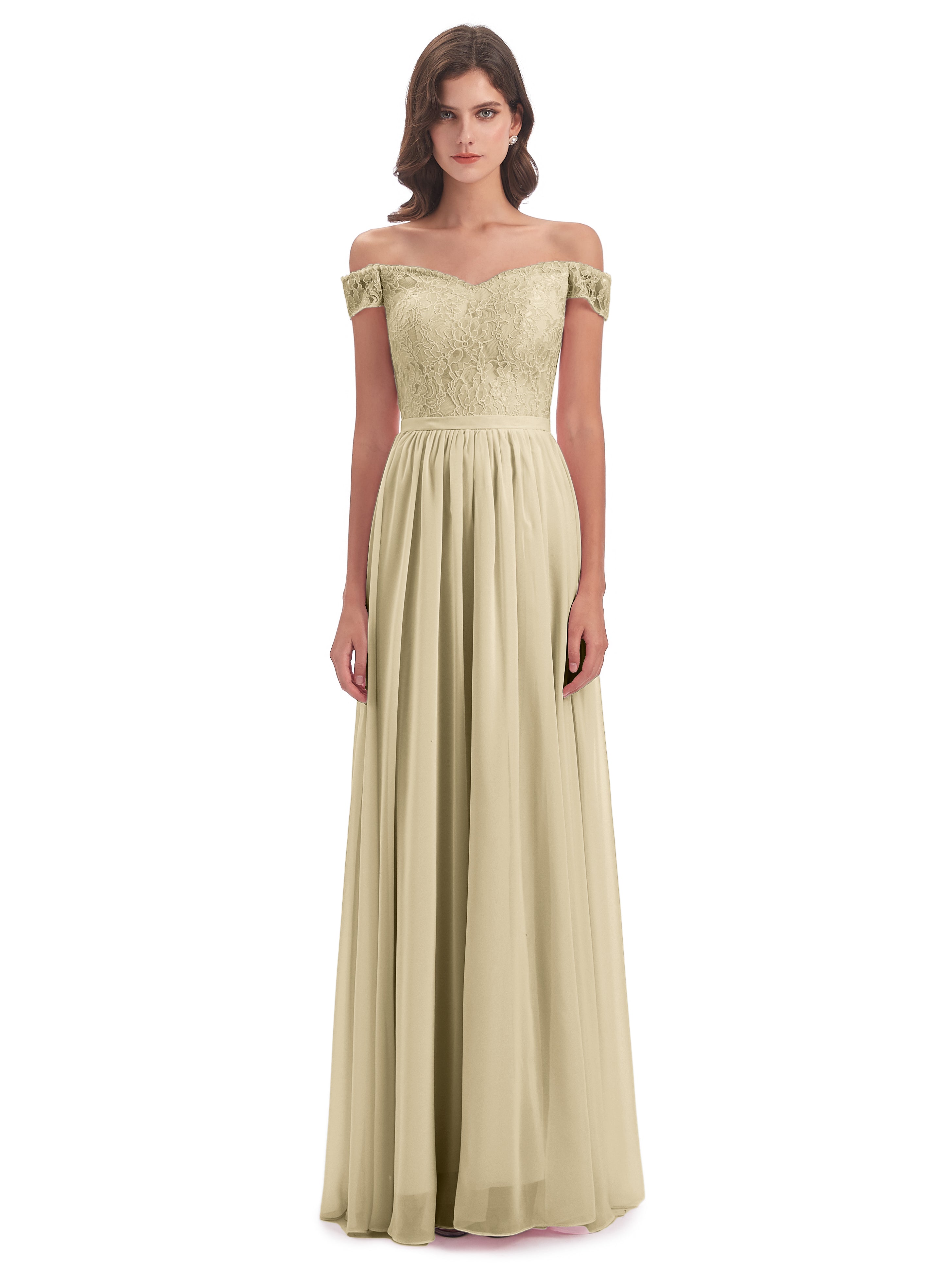 Charlotte Floor Length Off The Shoulder Bridesmaid Dresses