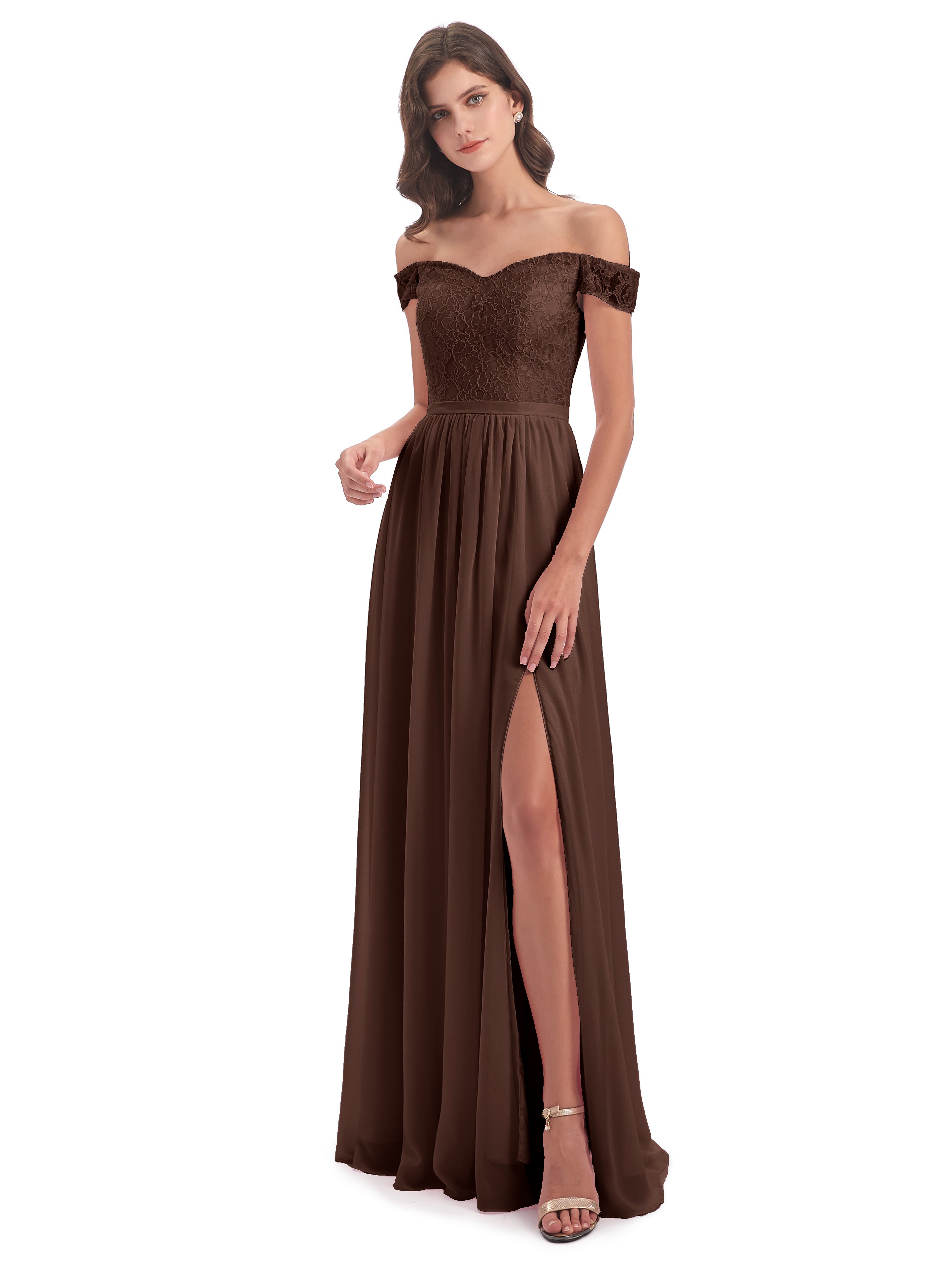 Charlotte Floor Length Off The Shoulder Bridesmaid Dresses