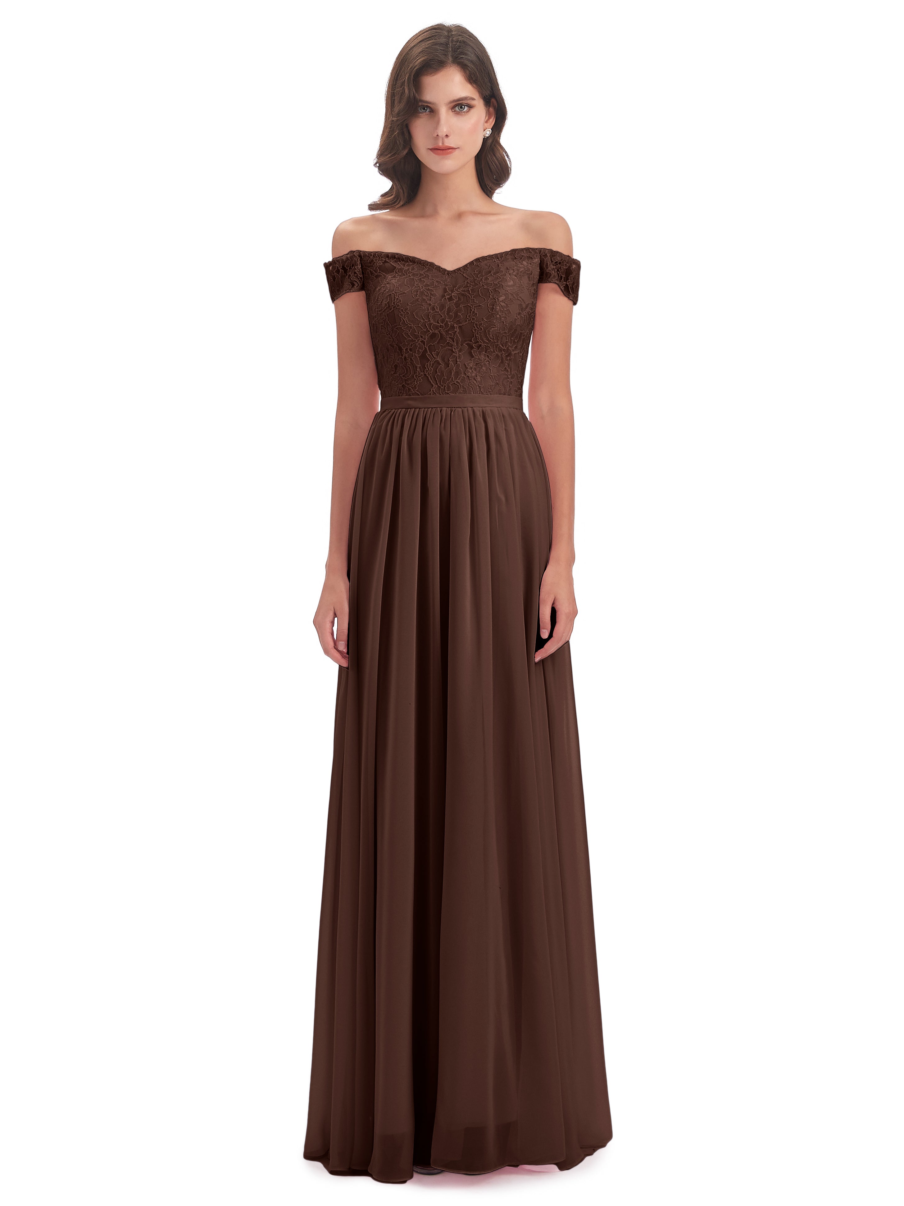 Charlotte Floor Length Off The Shoulder Bridesmaid Dresses