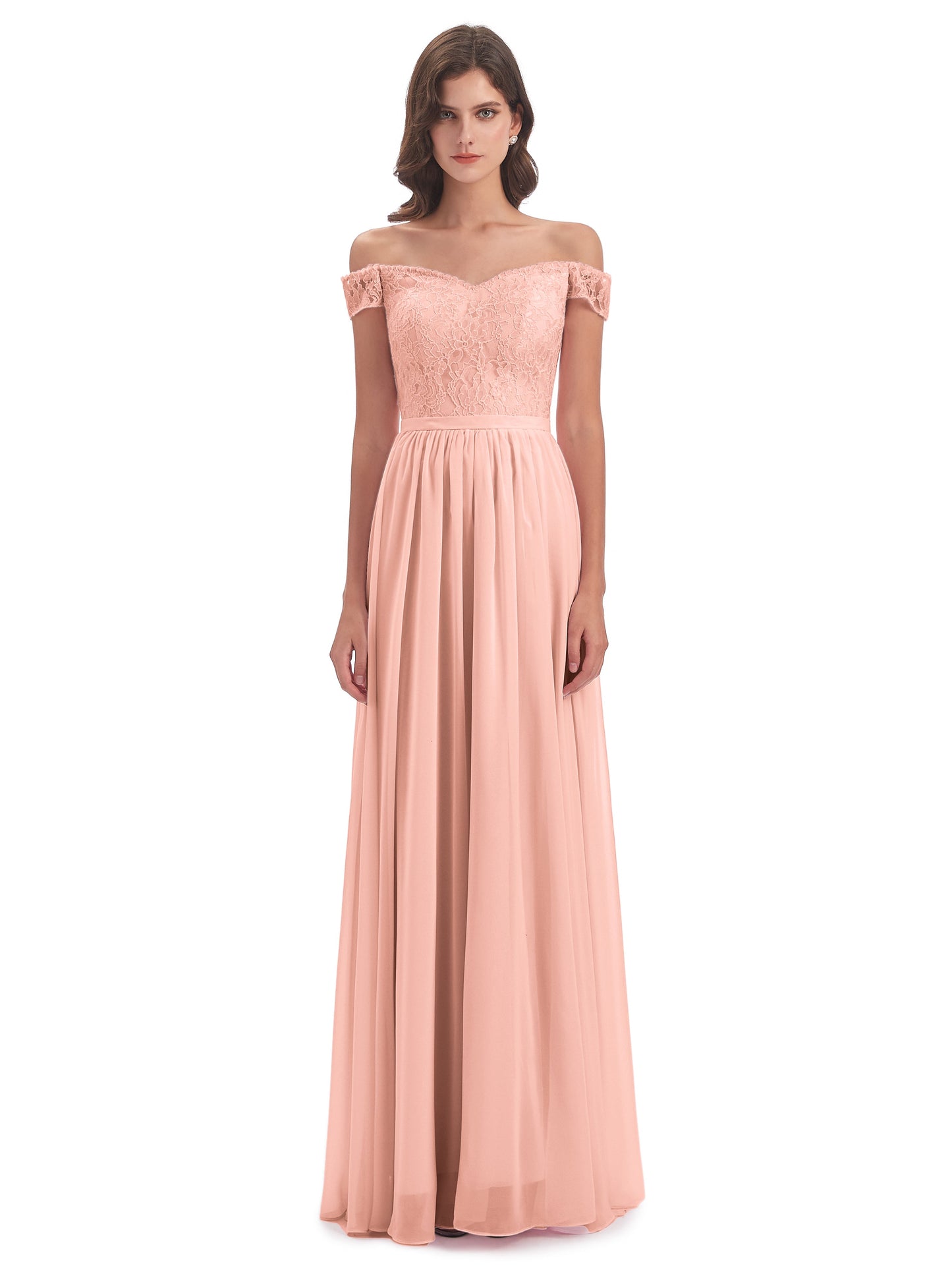 Charlotte Floor Length Off The Shoulder Bridesmaid Dresses