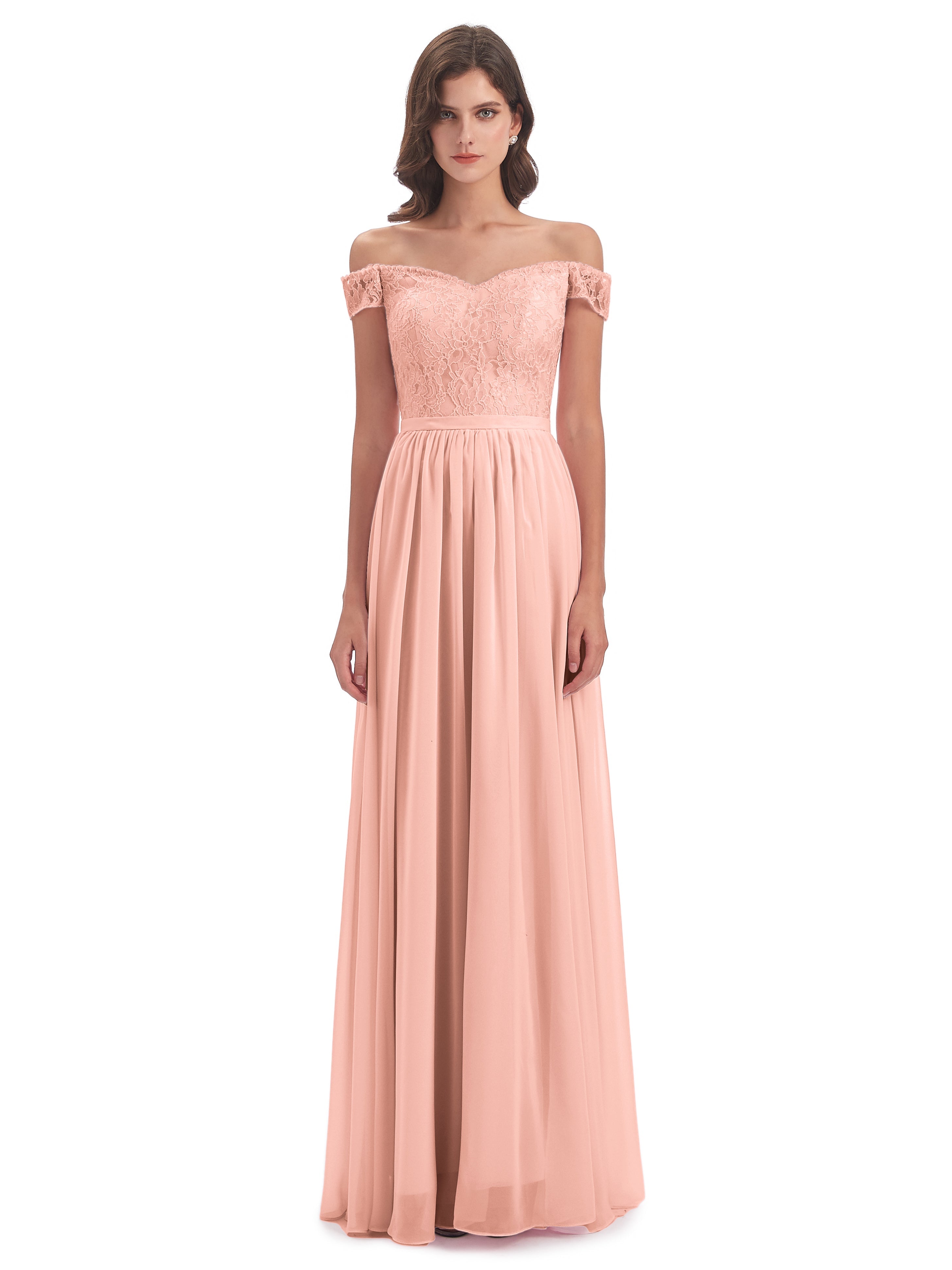 Charlotte Floor Length Off The Shoulder Bridesmaid Dresses