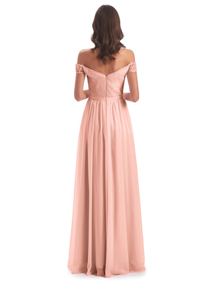 Charlotte Floor Length Off The Shoulder Bridesmaid Dresses