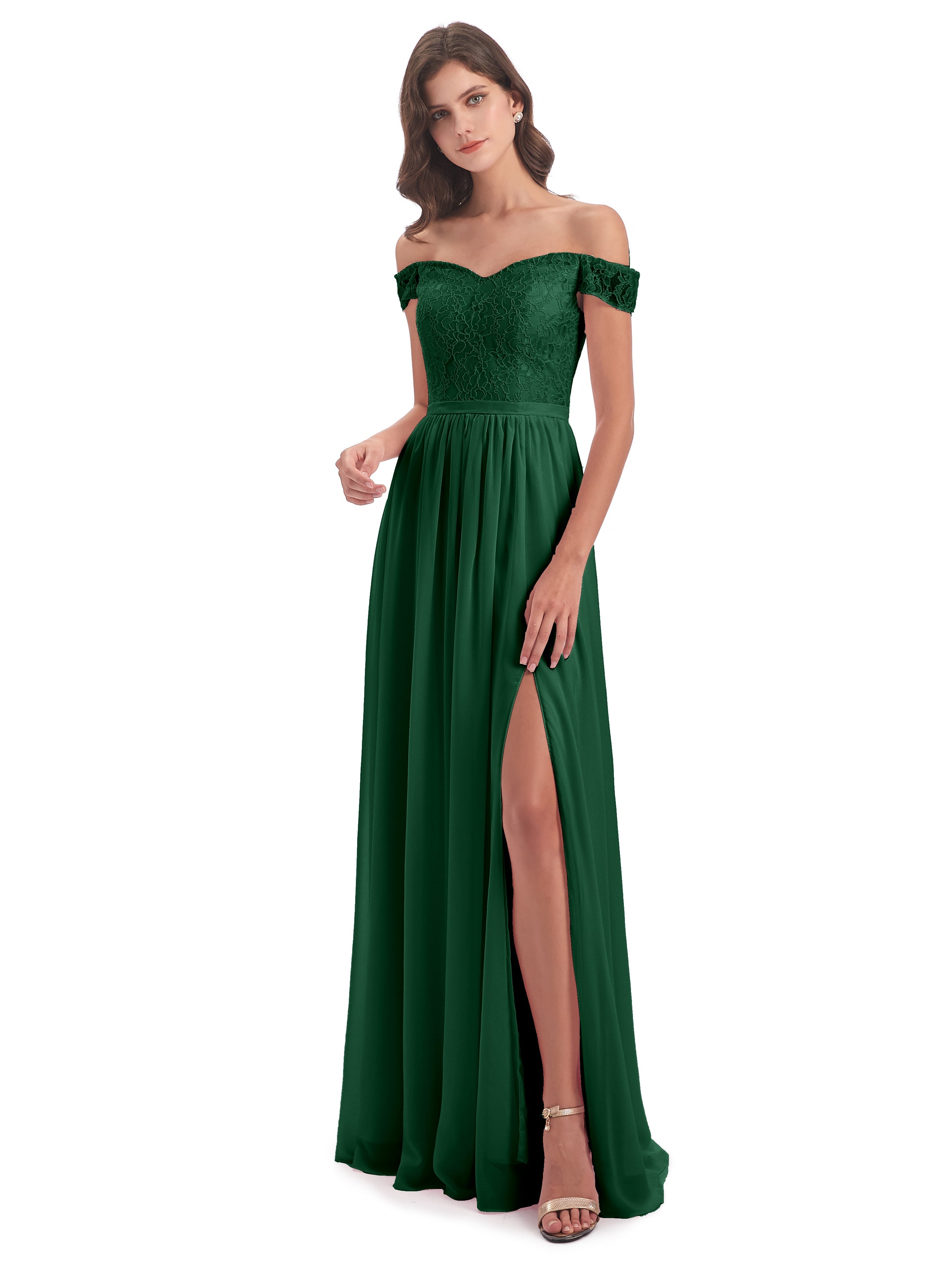 Charlotte Floor Length Off The Shoulder Bridesmaid Dresses