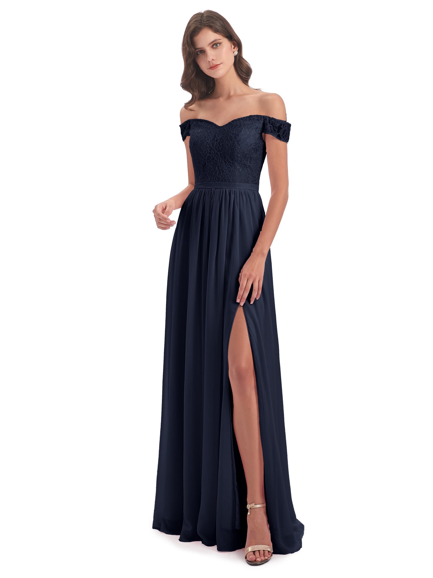 Charlotte Floor Length Off The Shoulder Bridesmaid Dresses