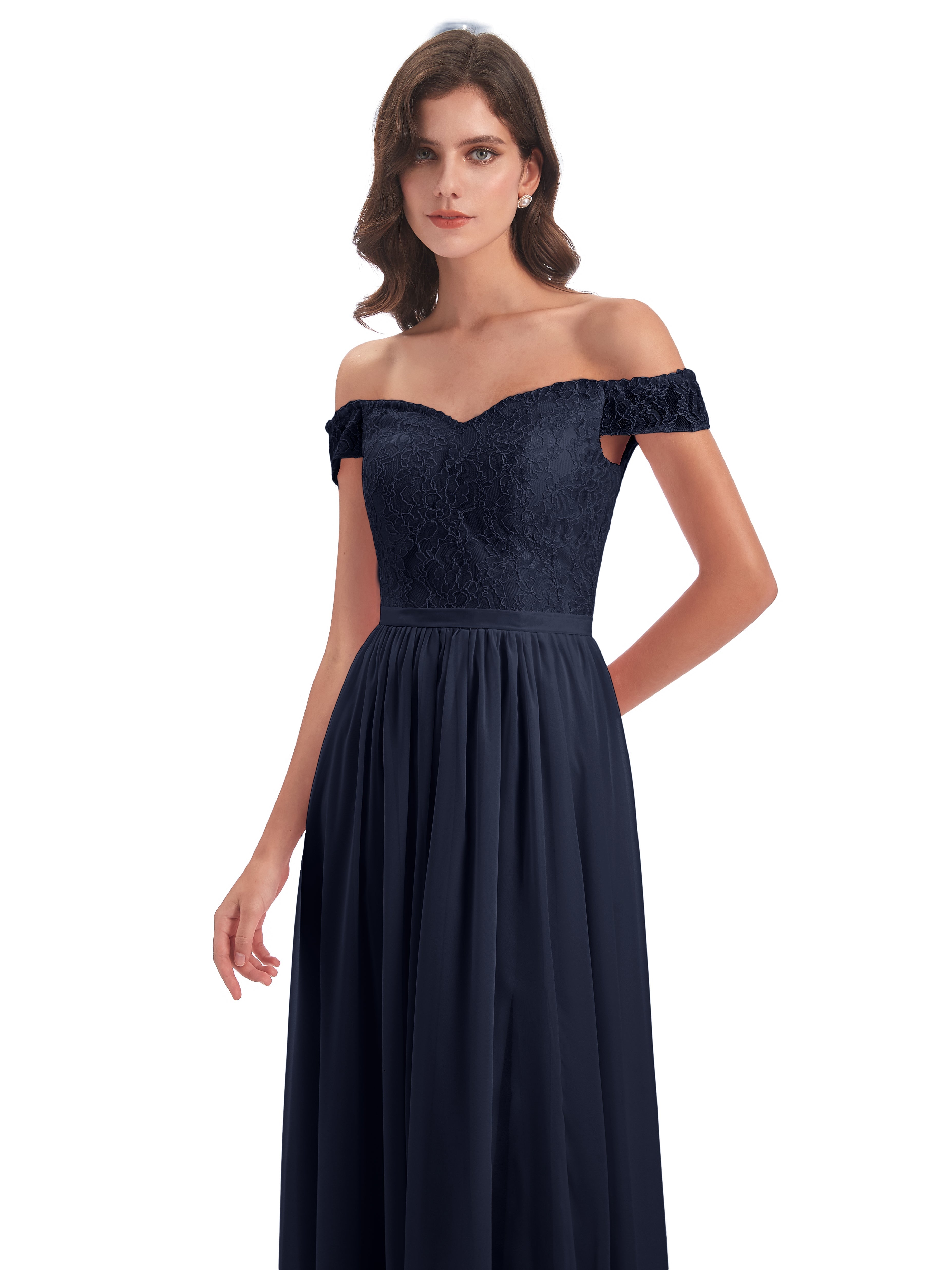 Charlotte Floor Length Off The Shoulder Bridesmaid Dresses
