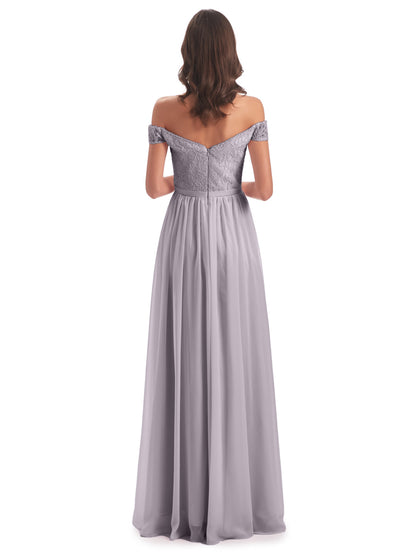 Charlotte Floor Length Off The Shoulder Bridesmaid Dresses