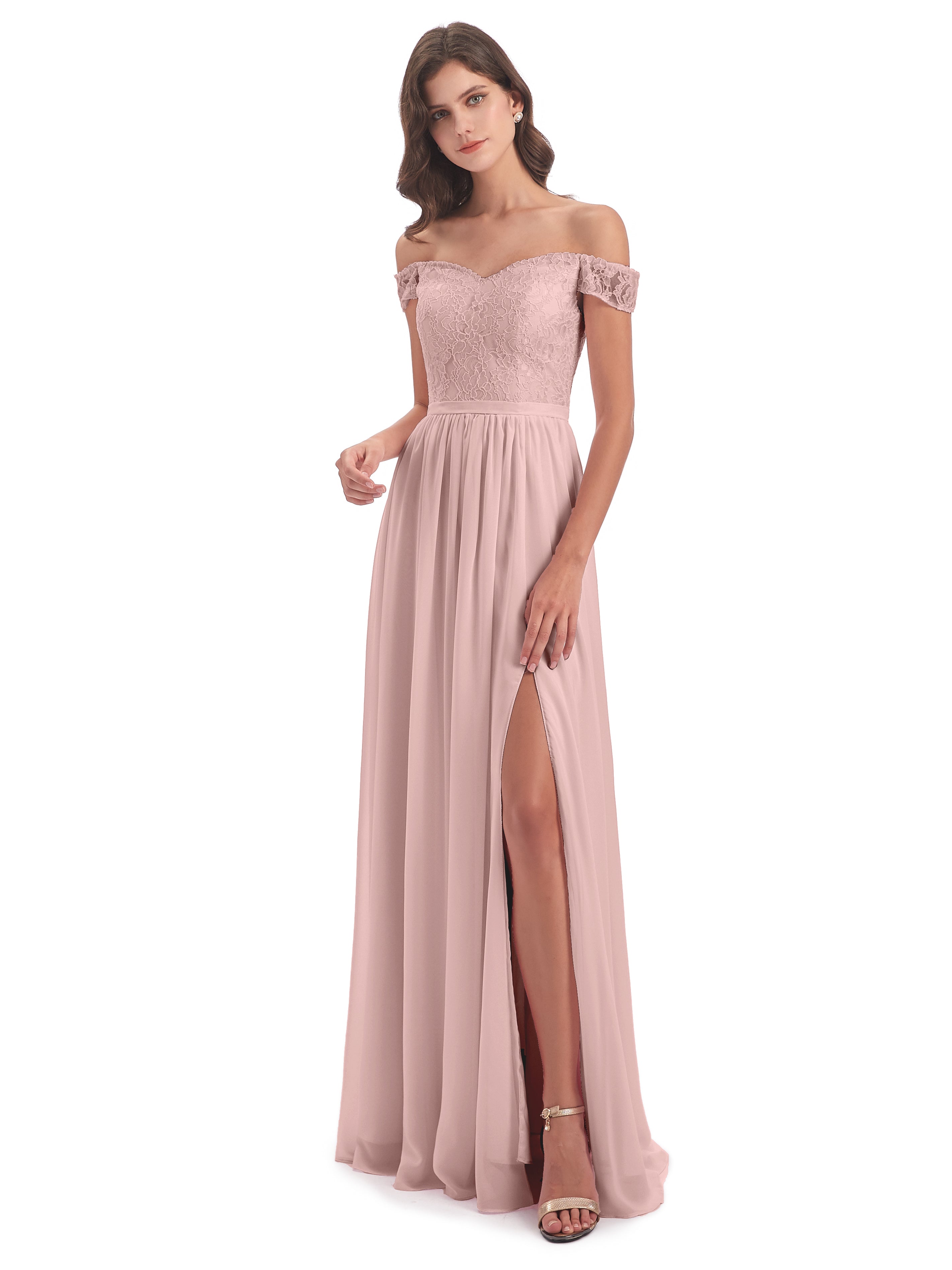 Charlotte Floor Length Off The Shoulder Bridesmaid Dresses