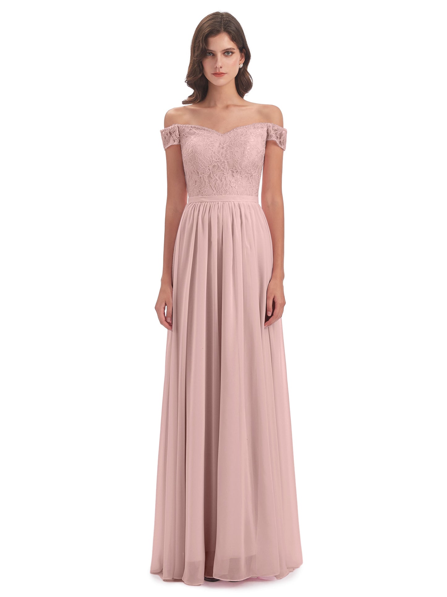 Charlotte Floor Length Off The Shoulder Bridesmaid Dresses