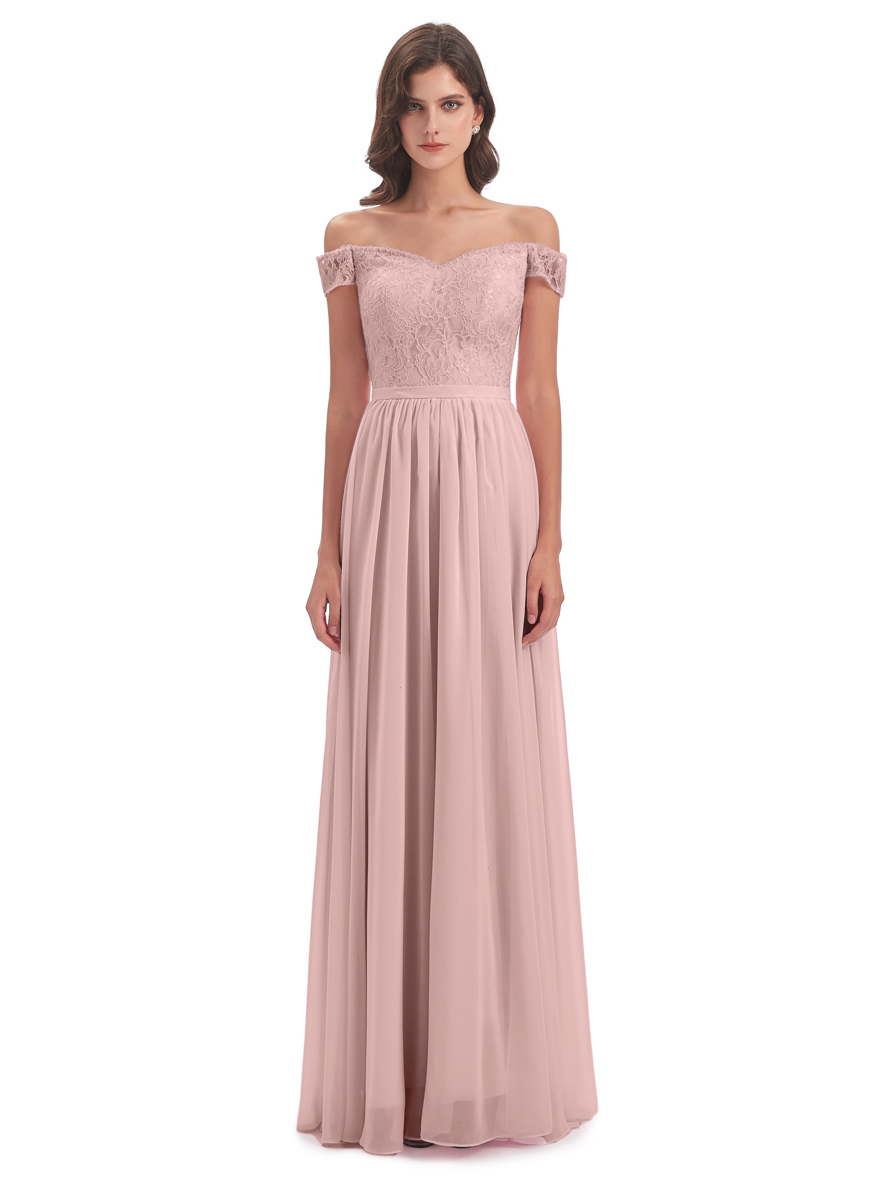 Charlotte Floor Length Off The Shoulder Bridesmaid Dresses