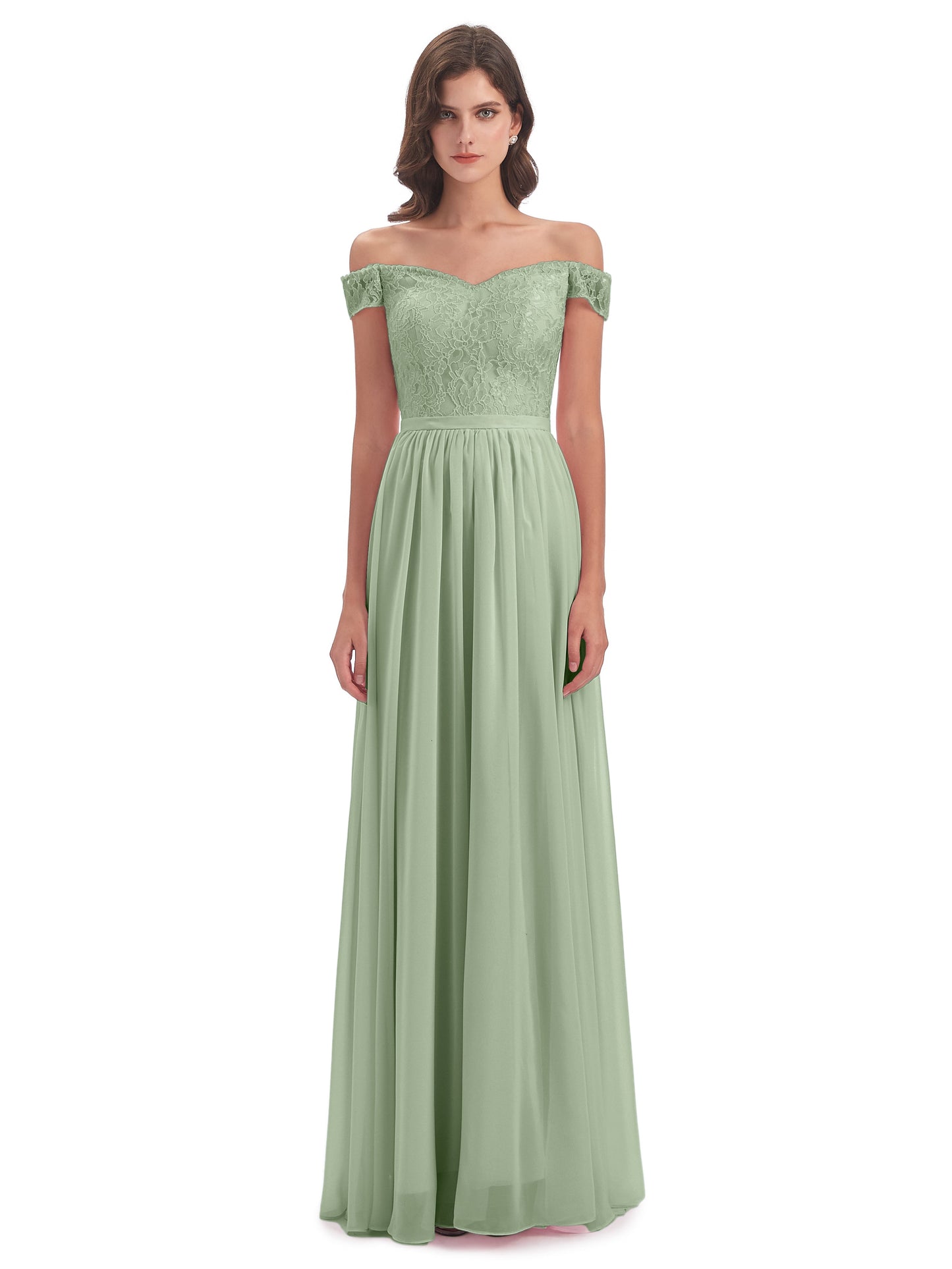 Charlotte Floor Length Off The Shoulder Bridesmaid Dresses