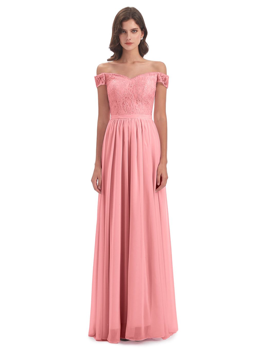Charlotte Floor Length Off The Shoulder Bridesmaid Dresses