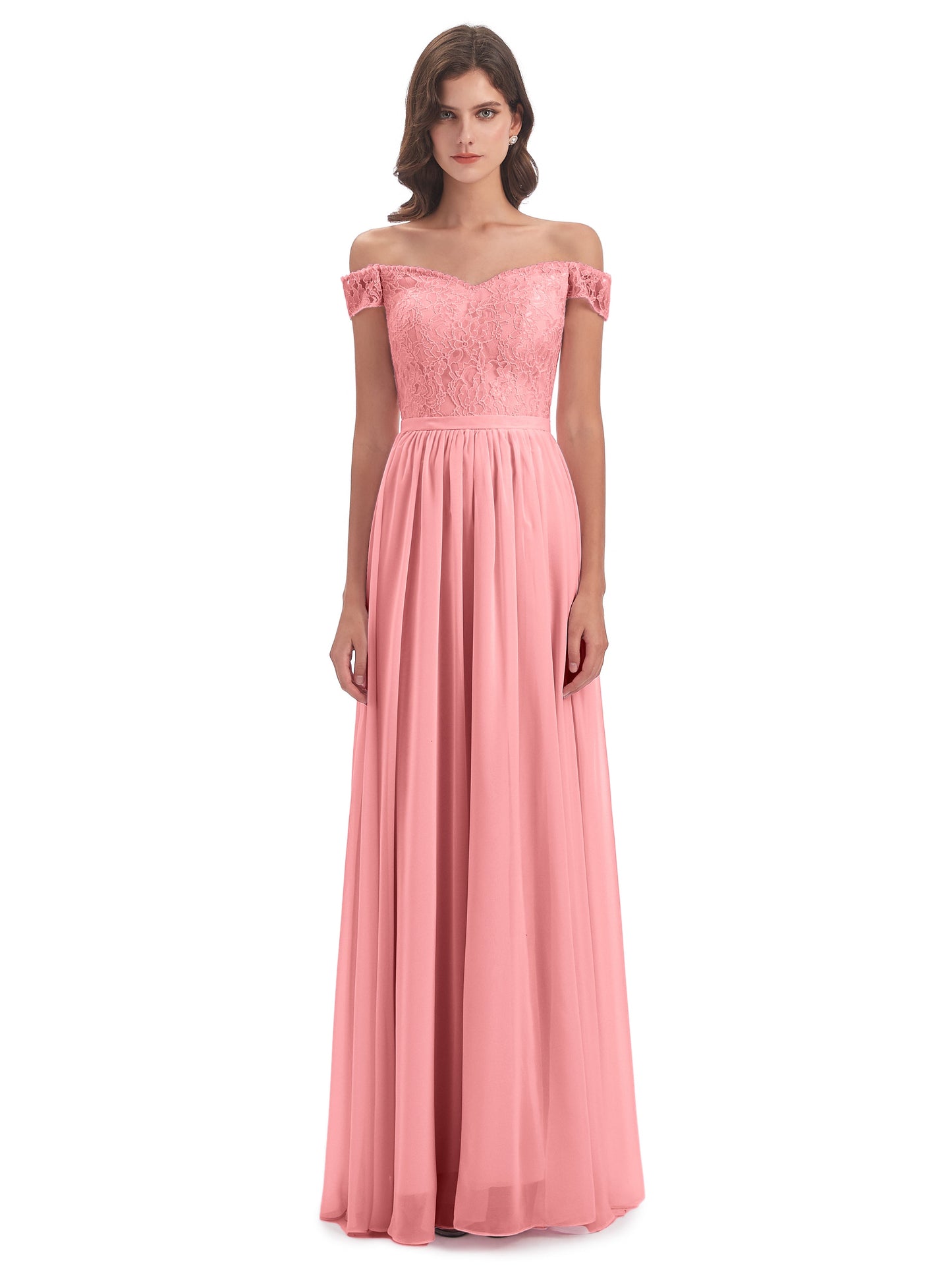 Charlotte Floor Length Off The Shoulder Bridesmaid Dresses