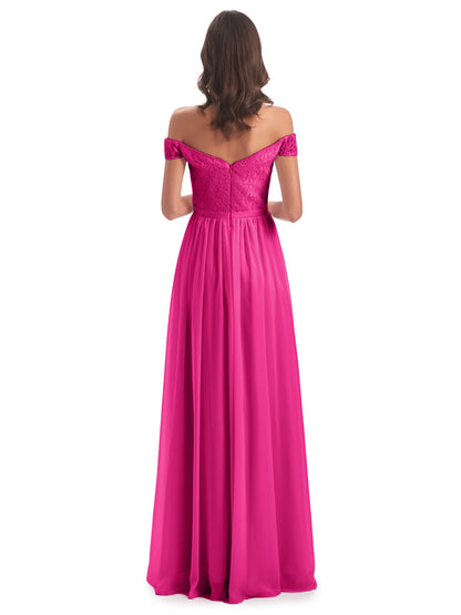 Charlotte Floor Length Off The Shoulder Bridesmaid Dresses