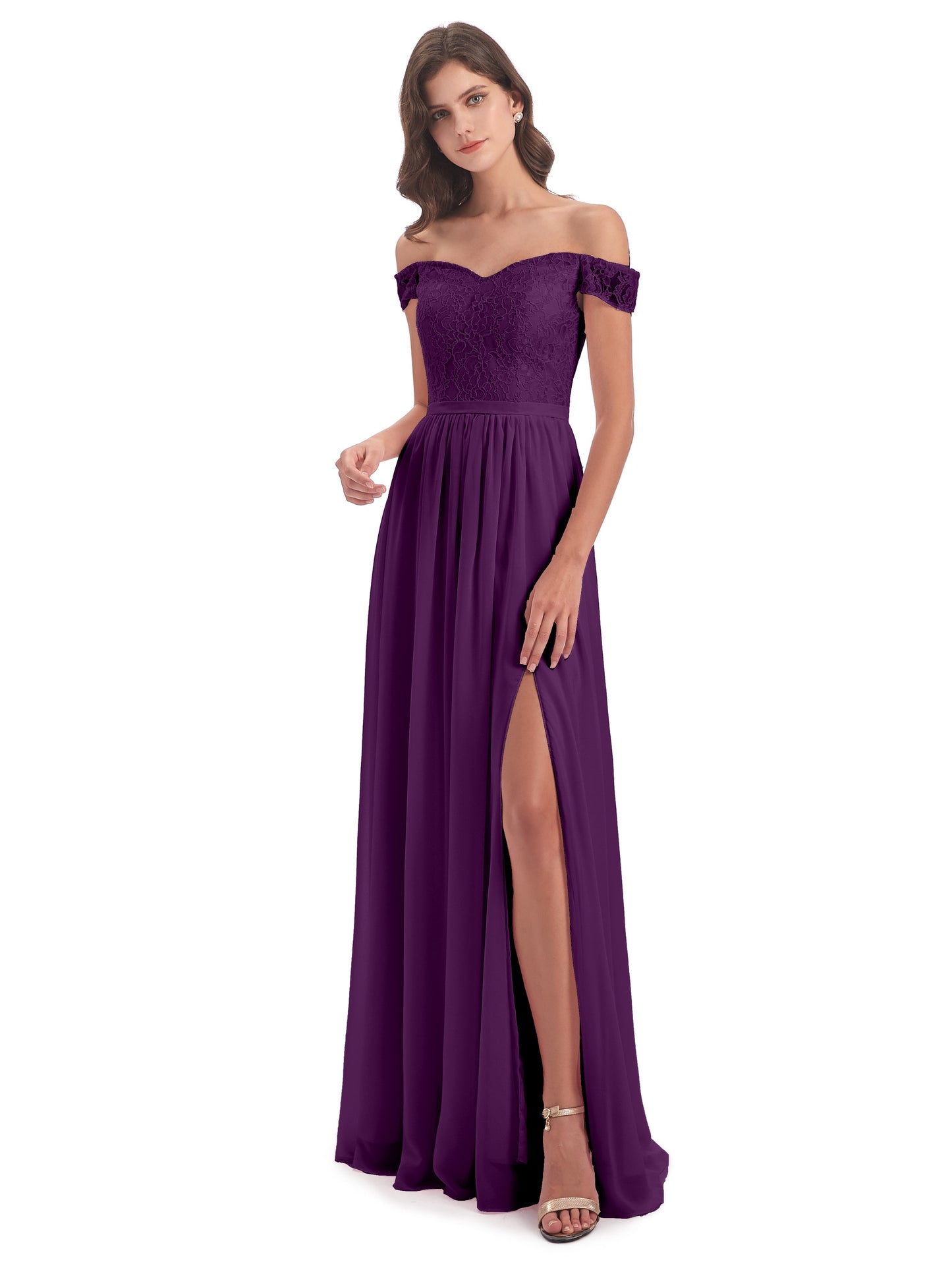 Charlotte Floor Length Off The Shoulder Bridesmaid Dresses