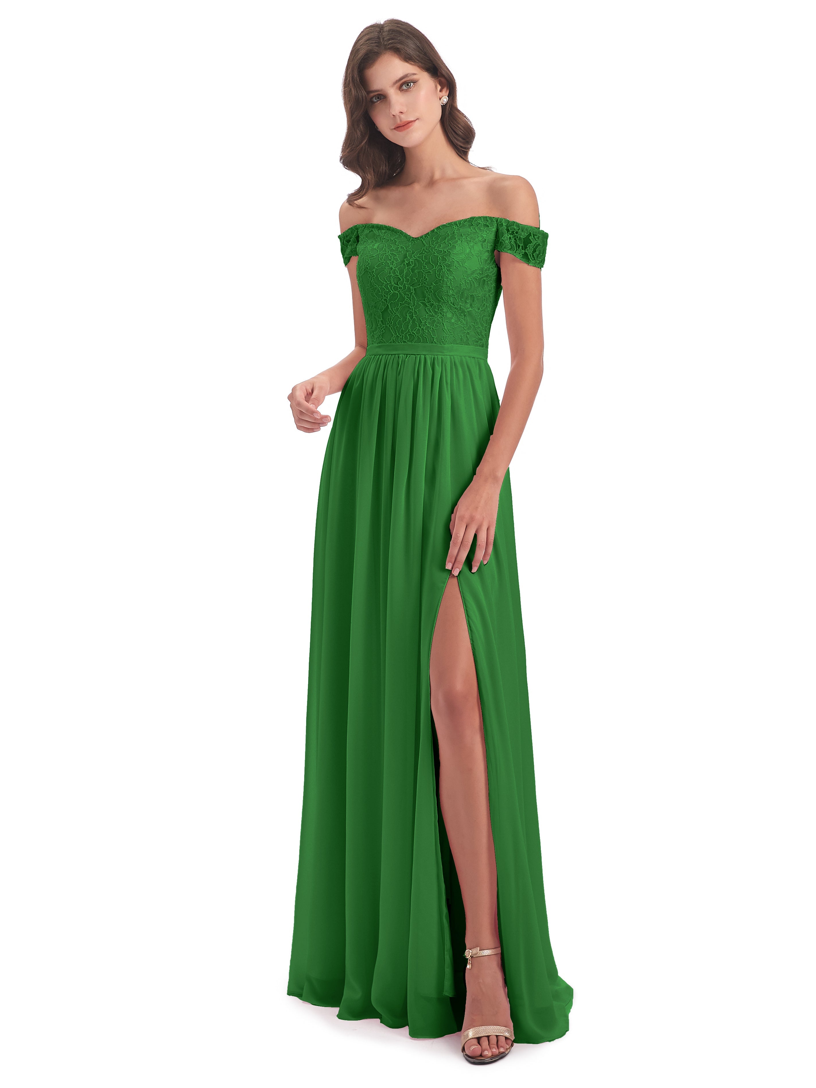 Charlotte Floor Length Off The Shoulder Bridesmaid Dresses
