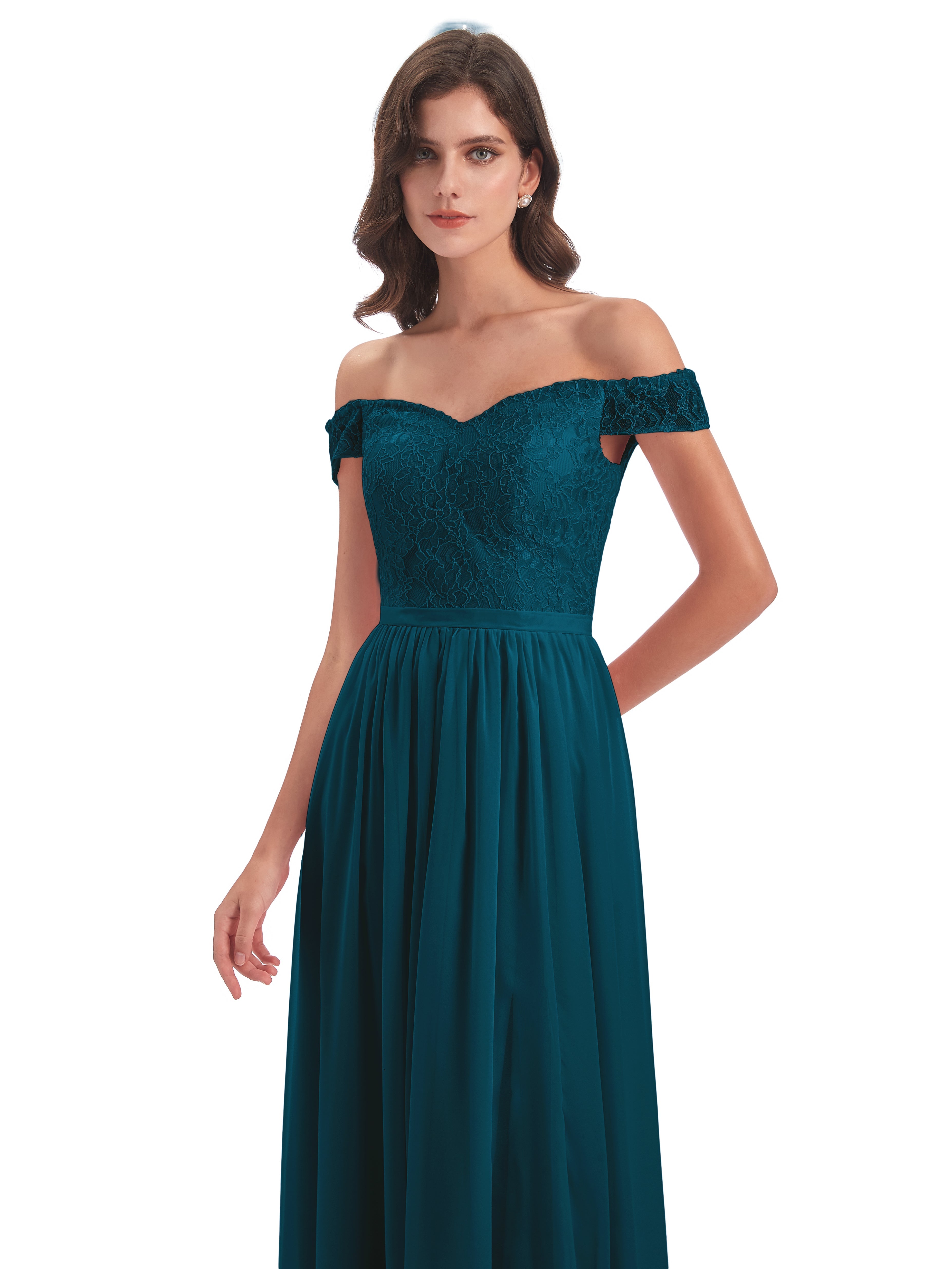 Charlotte Floor Length Off The Shoulder Bridesmaid Dresses