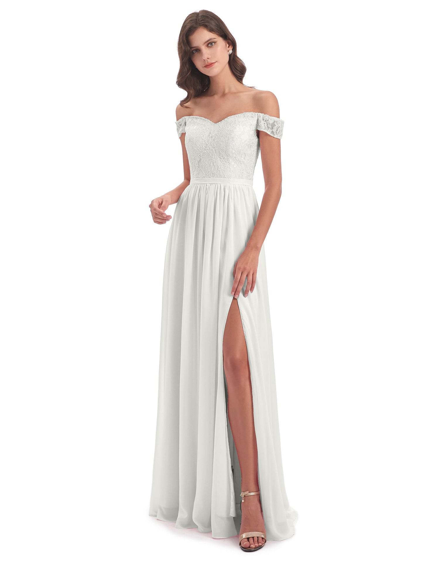 Charlotte Floor Length Off The Shoulder Bridesmaid Dresses