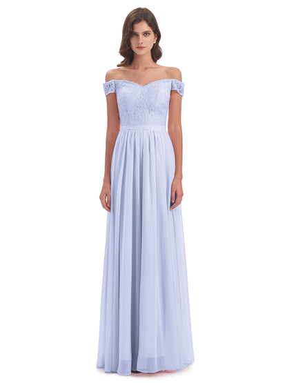 Charlotte Floor Length Off The Shoulder Bridesmaid Dresses