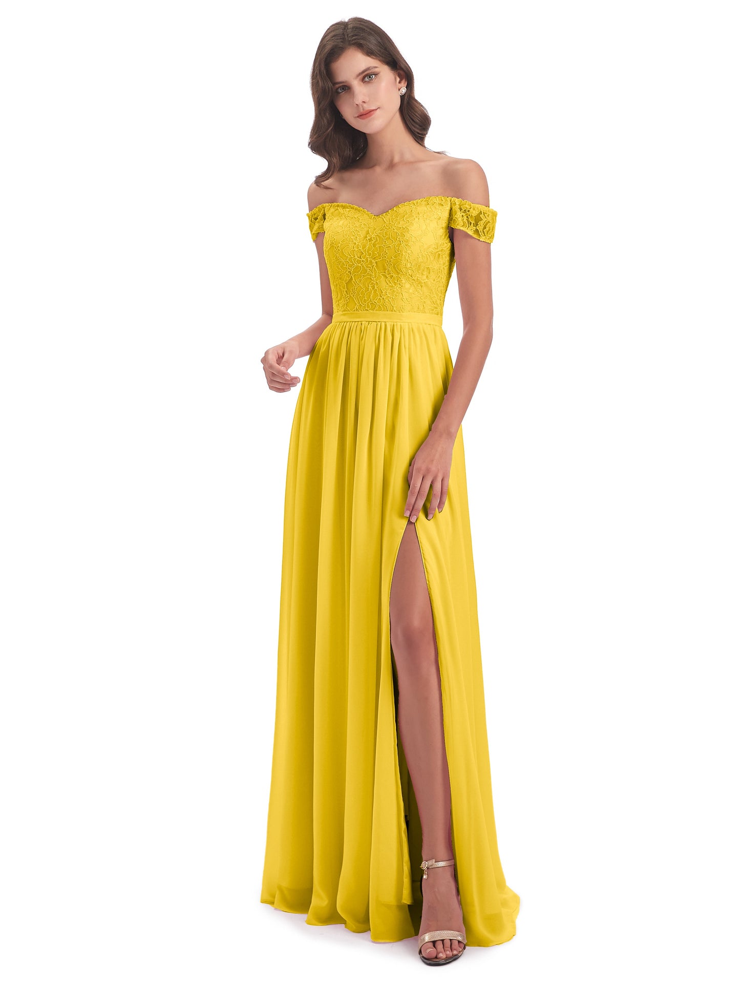 Charlotte Floor Length Off The Shoulder Bridesmaid Dresses