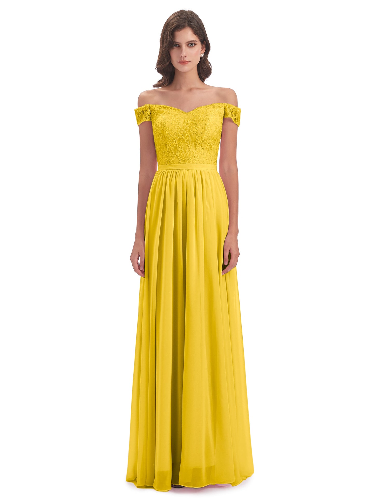 Charlotte Floor Length Off The Shoulder Bridesmaid Dresses