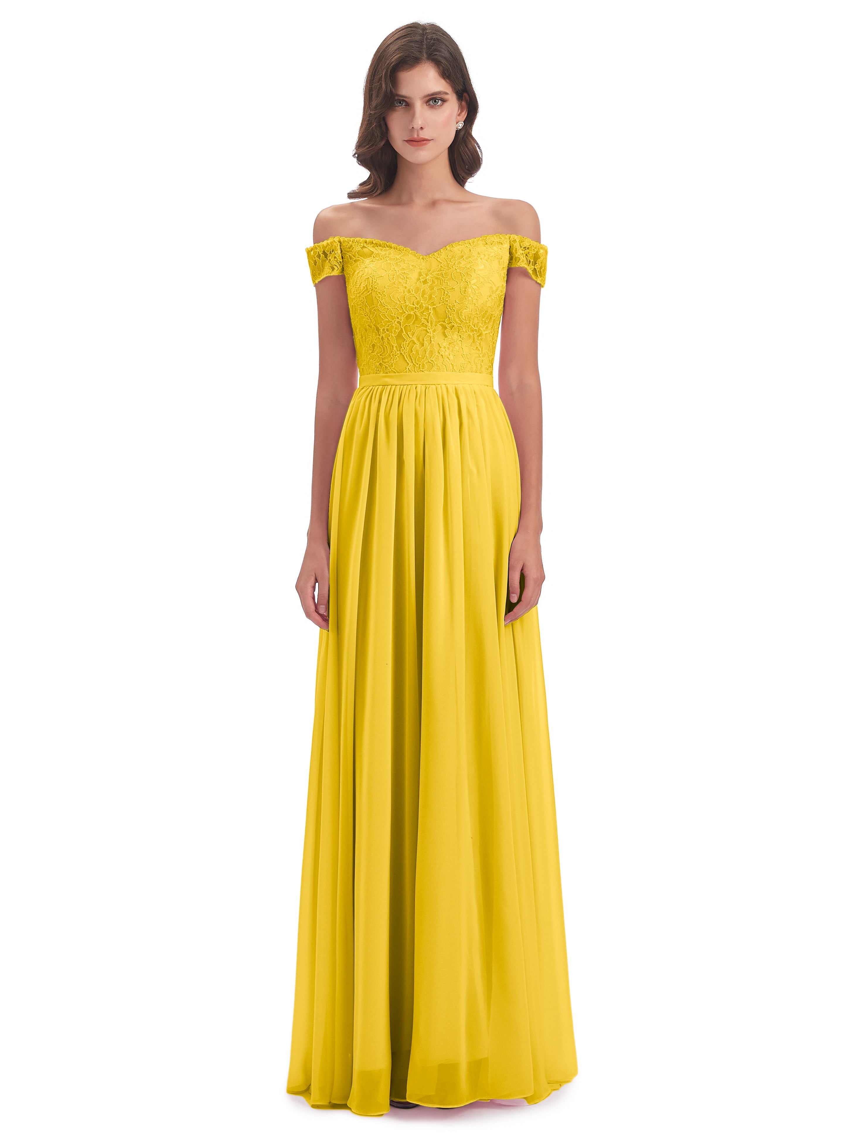 Charlotte Floor Length Off The Shoulder Bridesmaid Dresses
