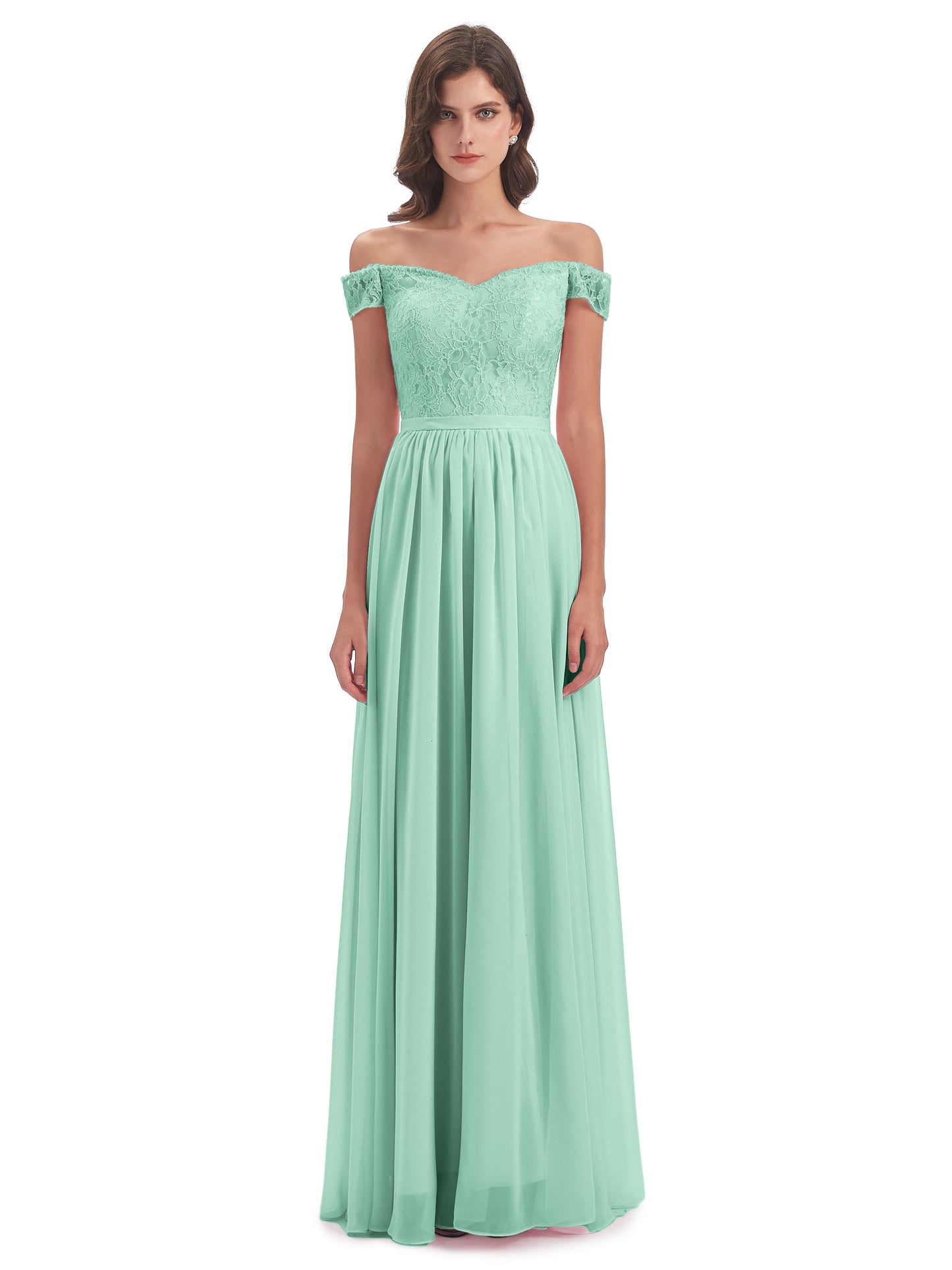 Charlotte Floor Length Off The Shoulder Bridesmaid Dresses