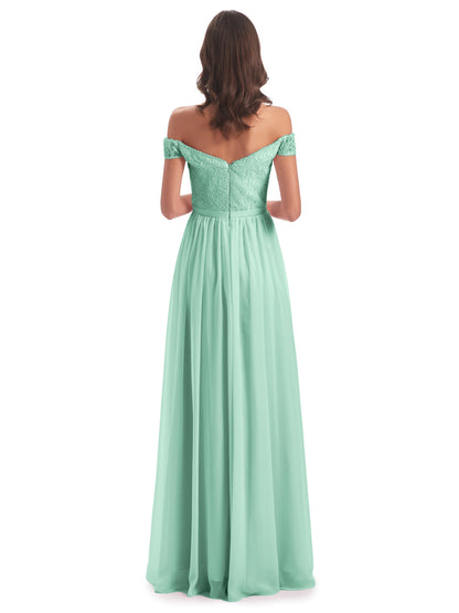 Charlotte Floor Length Off The Shoulder Bridesmaid Dresses