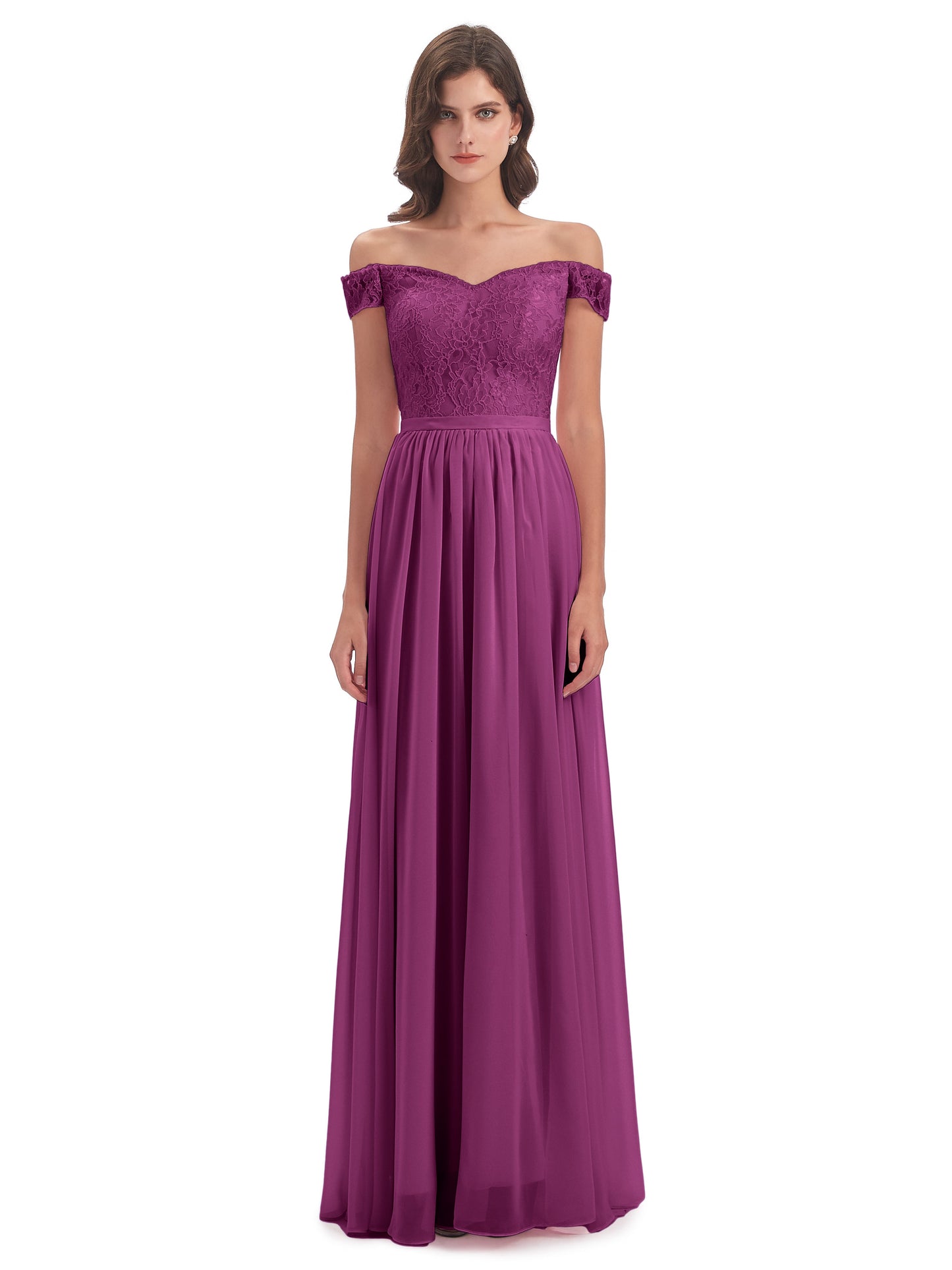 Charlotte Floor Length Off The Shoulder Bridesmaid Dresses