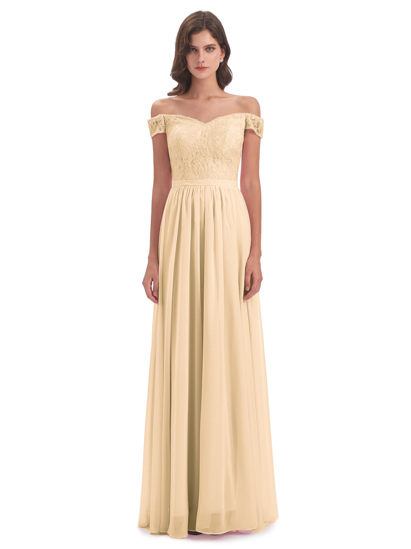Charlotte Floor Length Off The Shoulder Bridesmaid Dresses
