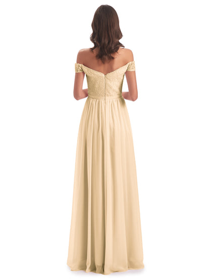 Charlotte Floor Length Off The Shoulder Bridesmaid Dresses