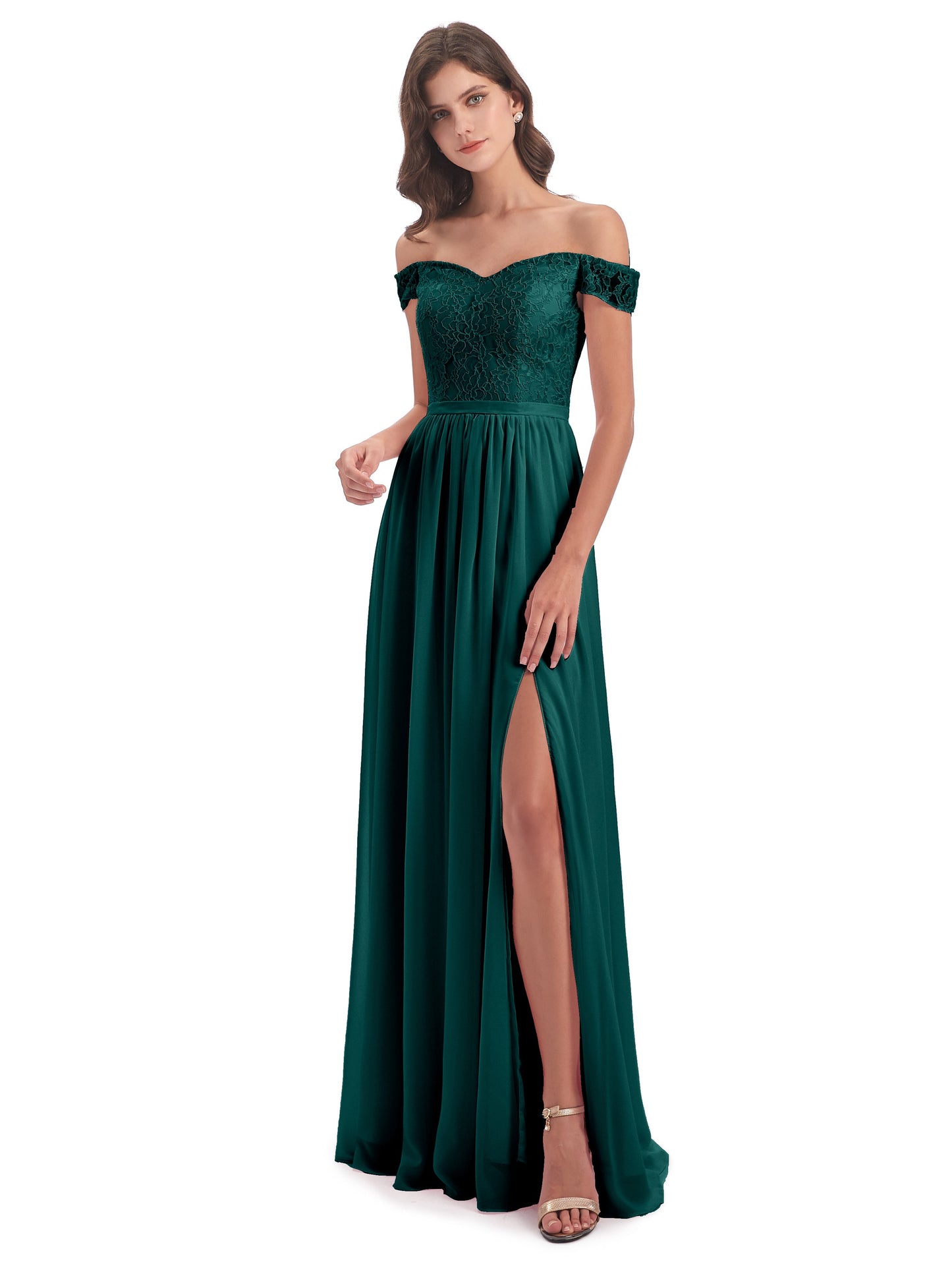 Charlotte Floor Length Off The Shoulder Bridesmaid Dresses