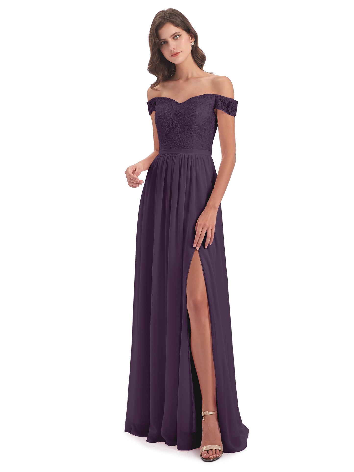 Charlotte Floor Length Off The Shoulder Bridesmaid Dresses
