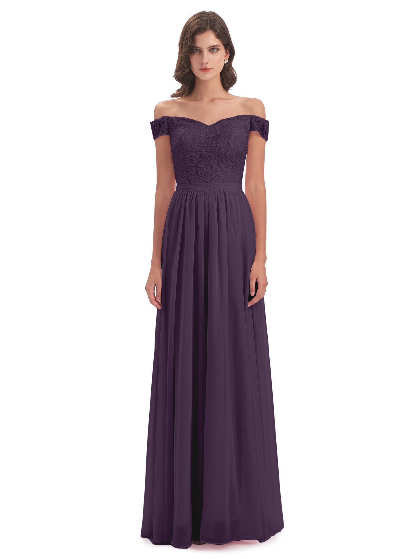 Charlotte Floor Length Off The Shoulder Bridesmaid Dresses