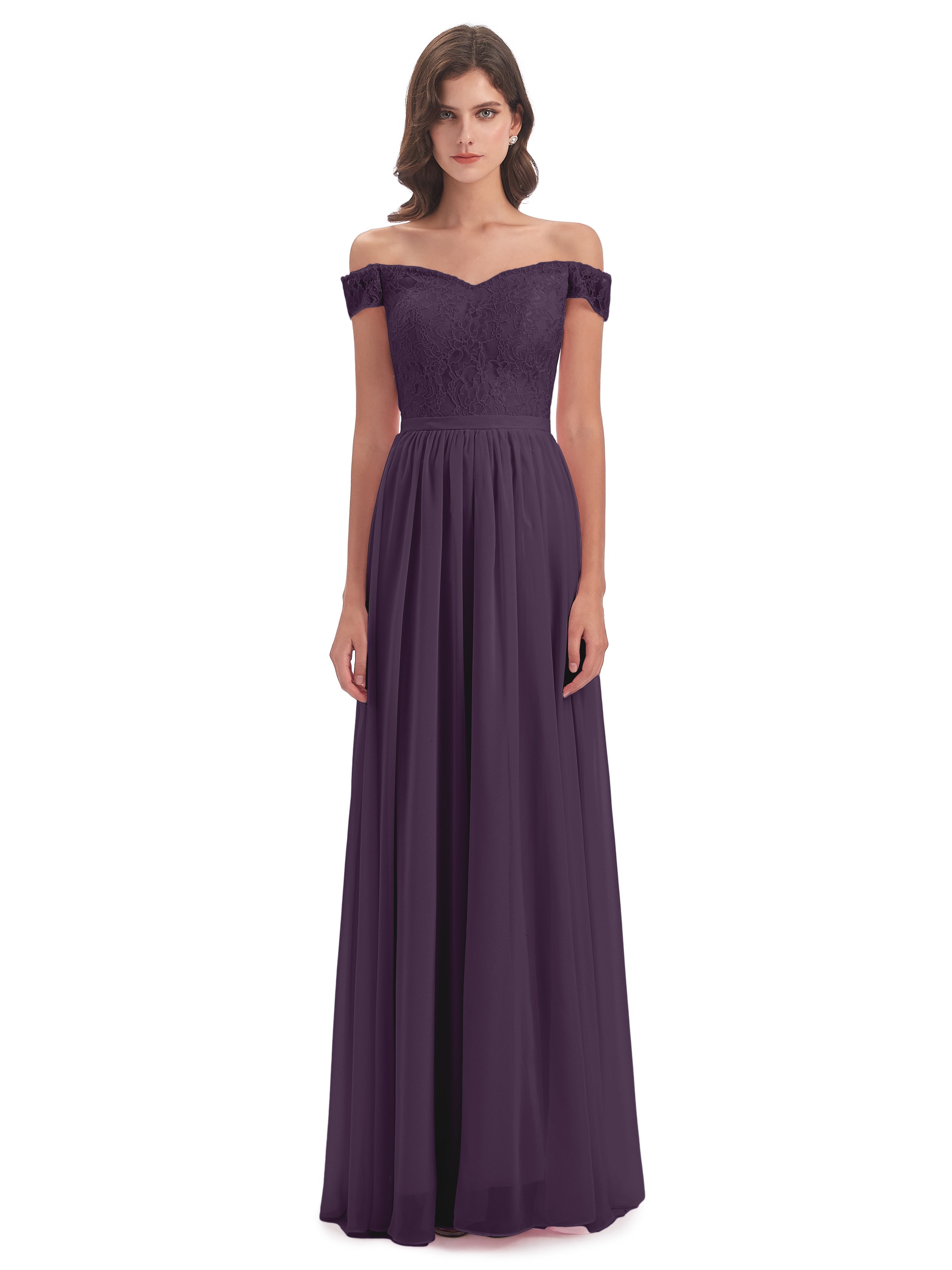 Charlotte Floor Length Off The Shoulder Bridesmaid Dresses