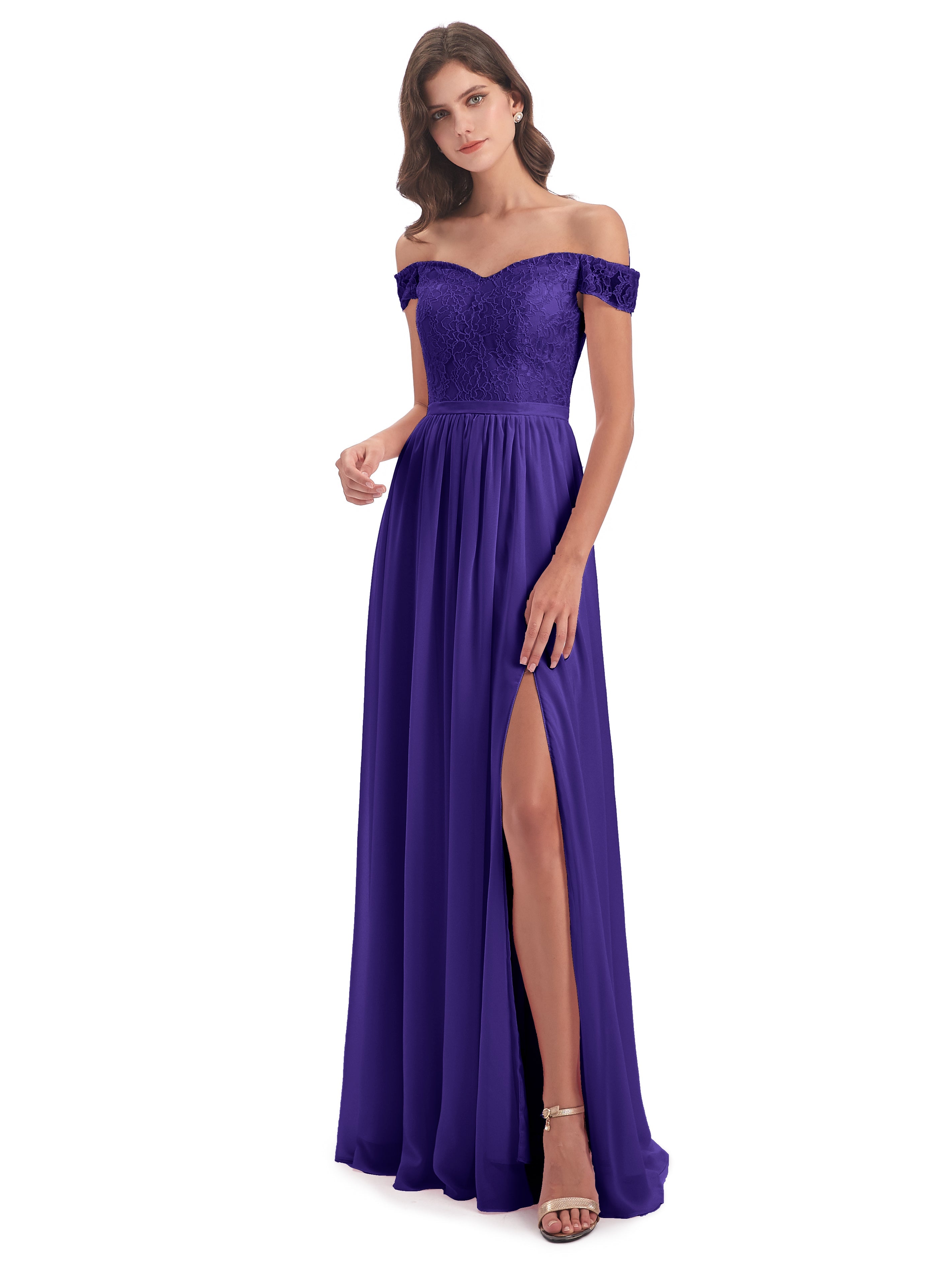 Charlotte Floor Length Off The Shoulder Bridesmaid Dresses