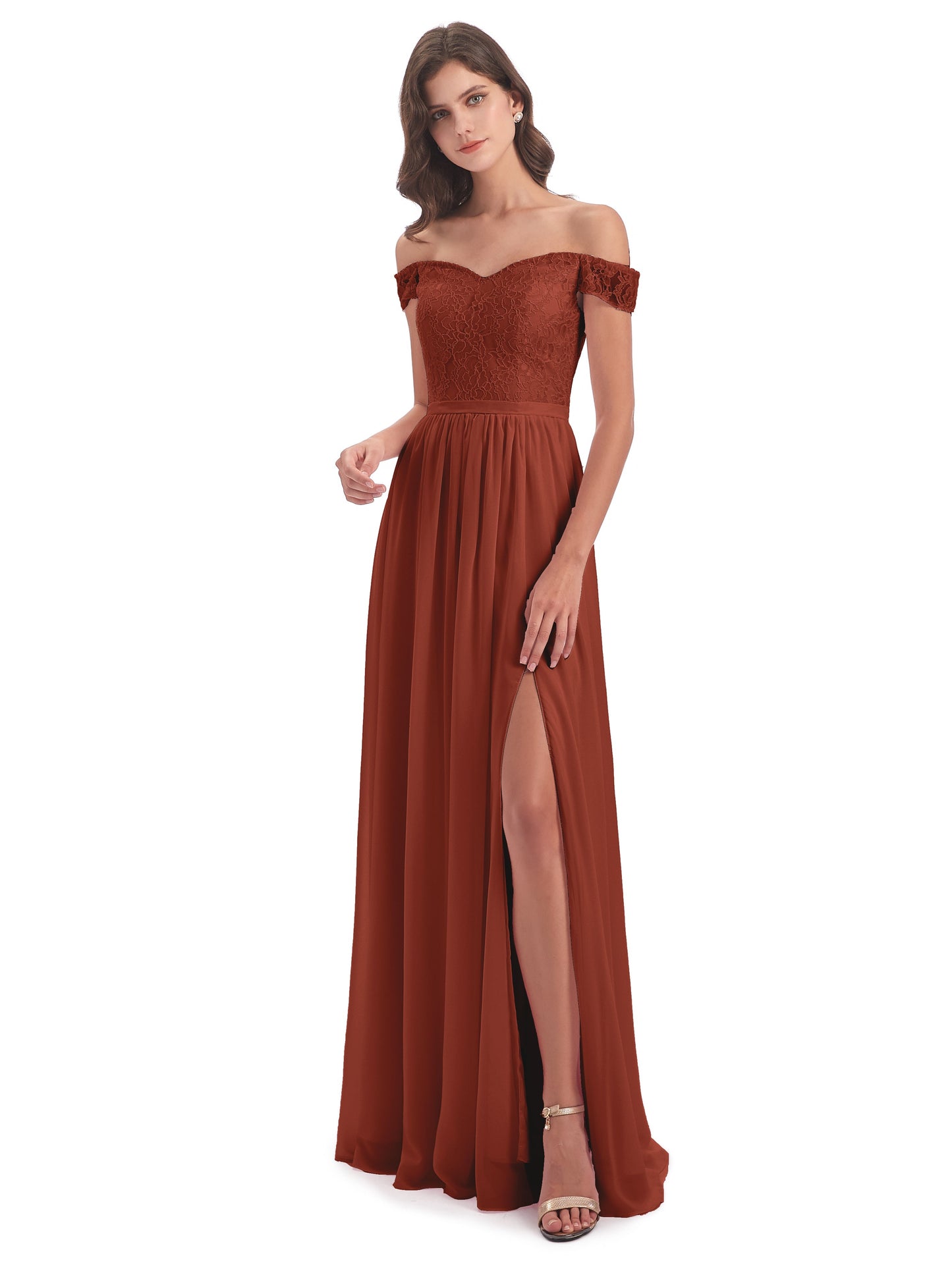 Charlotte Floor Length Off The Shoulder Bridesmaid Dresses