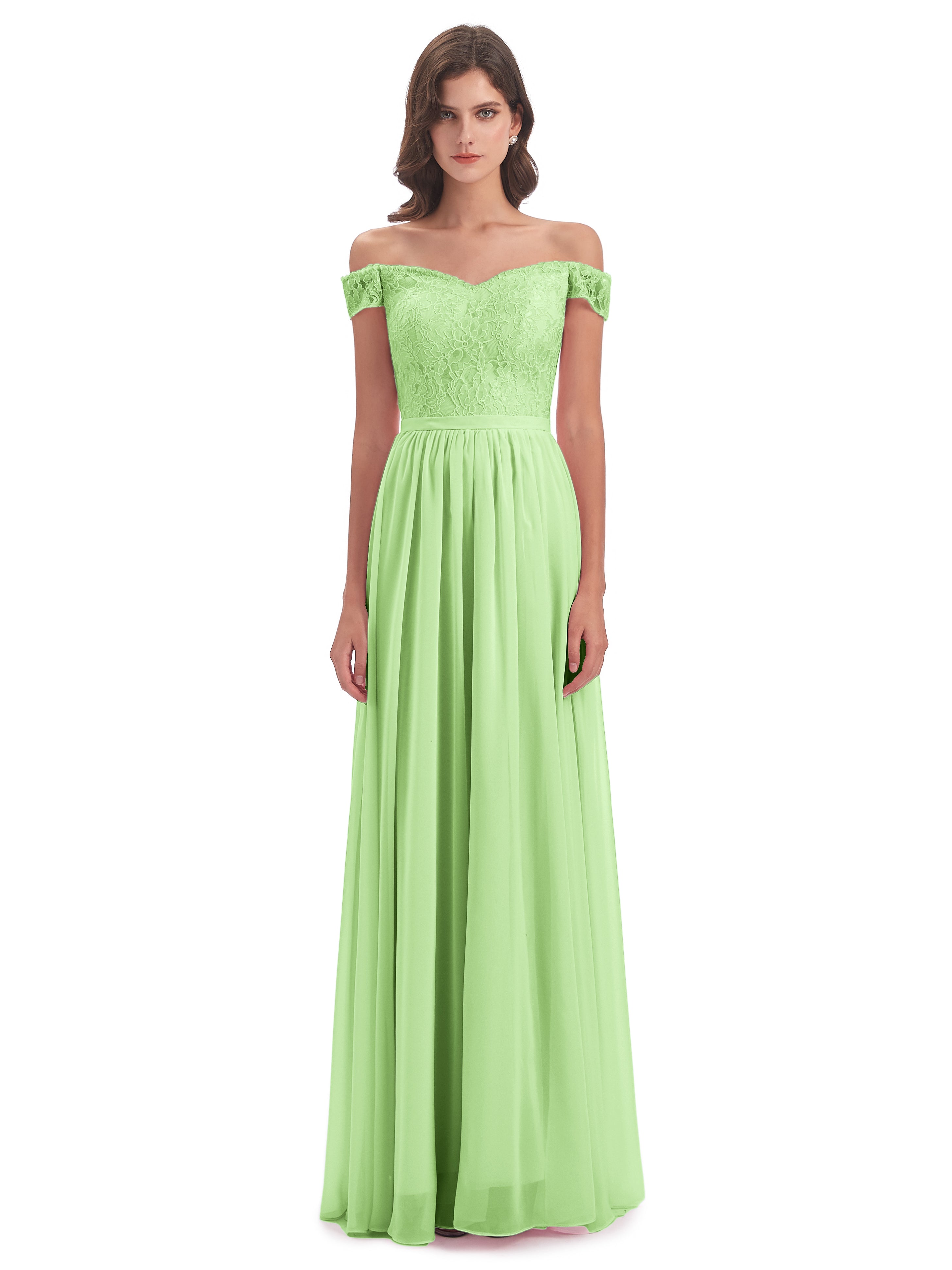 Charlotte Floor Length Off The Shoulder Bridesmaid Dresses