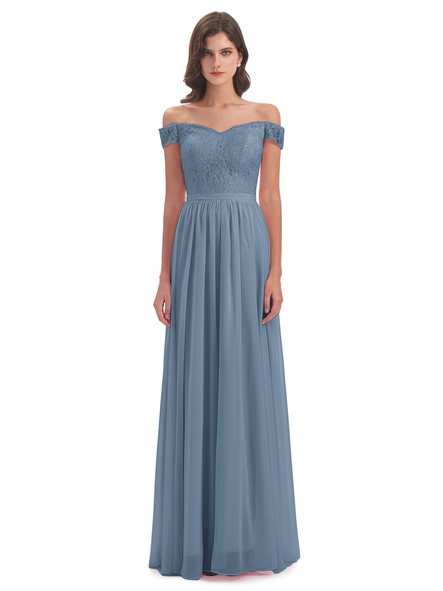Charlotte Floor Length Off The Shoulder Bridesmaid Dresses