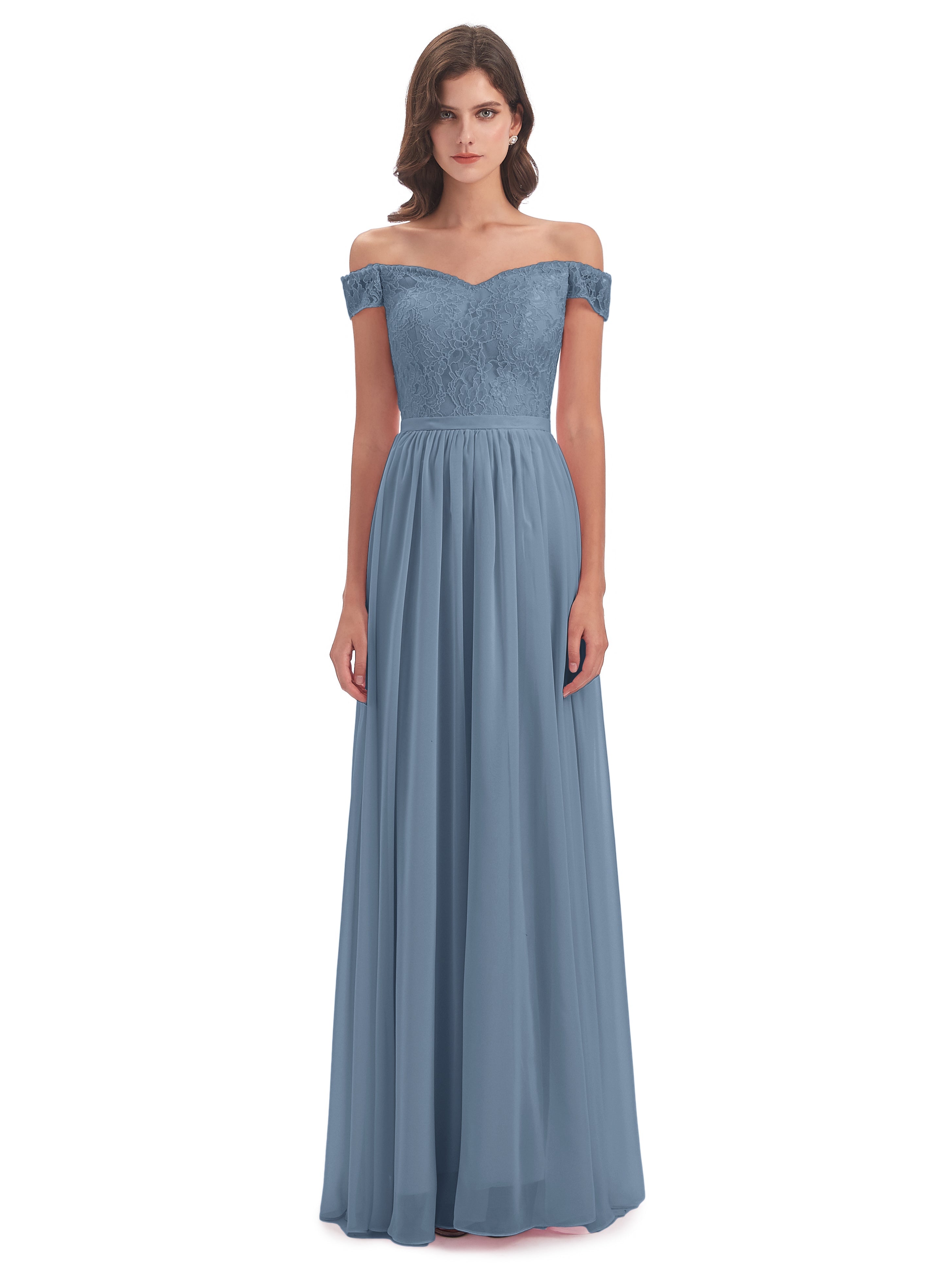 Charlotte Floor Length Off The Shoulder Bridesmaid Dresses