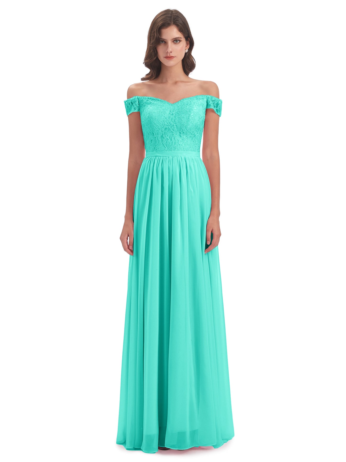 Charlotte Floor Length Off The Shoulder Bridesmaid Dresses