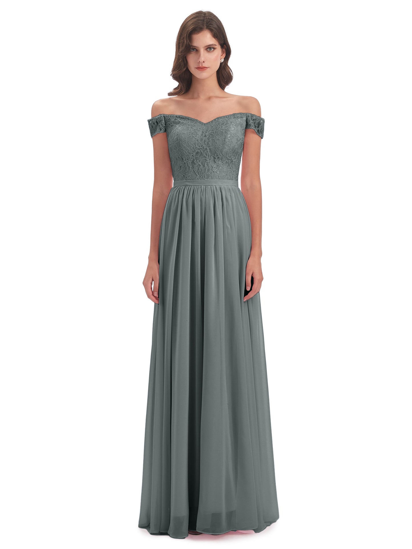 Charlotte Floor Length Off The Shoulder Bridesmaid Dresses
