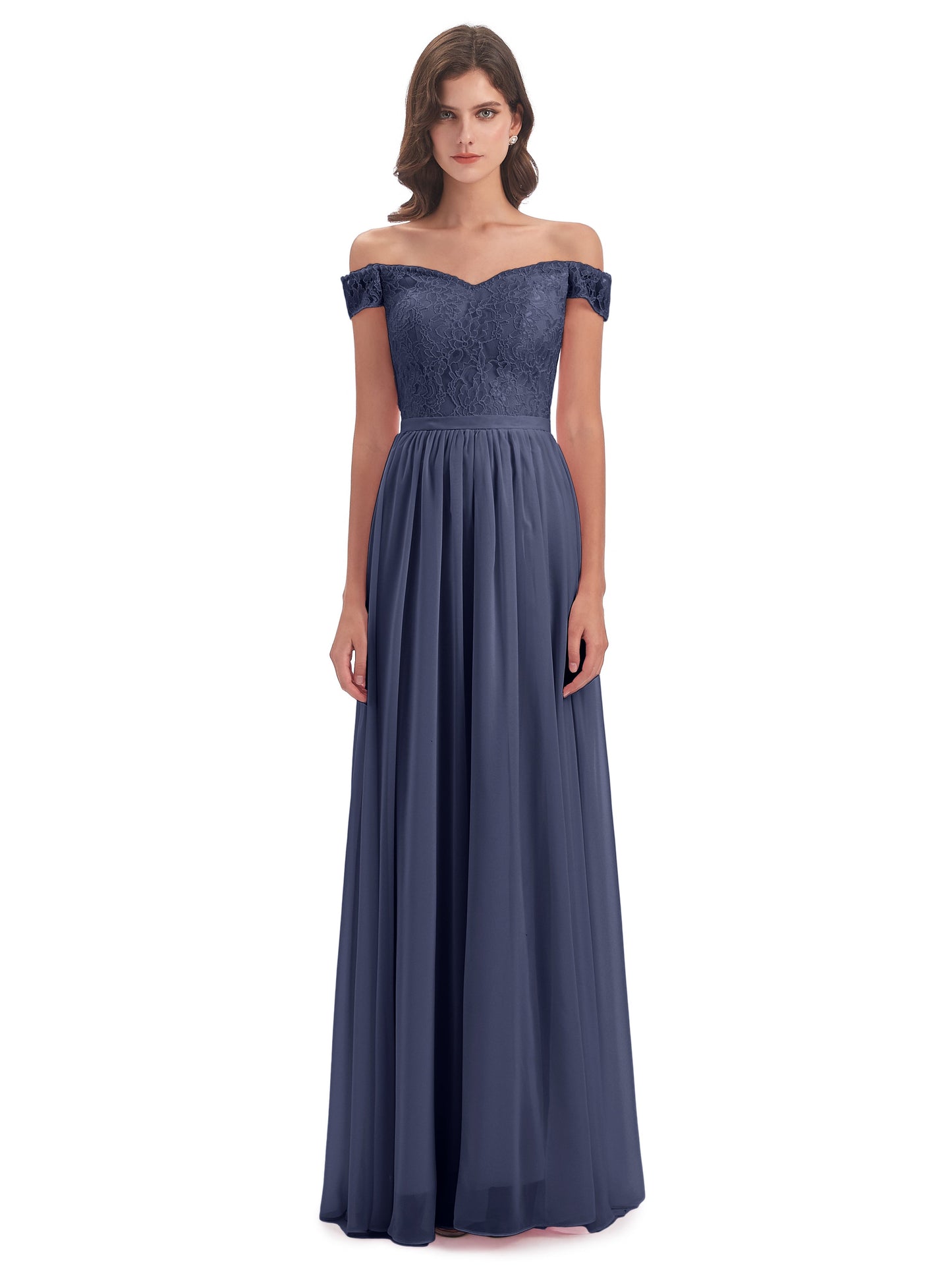 Charlotte Floor Length Off The Shoulder Bridesmaid Dresses