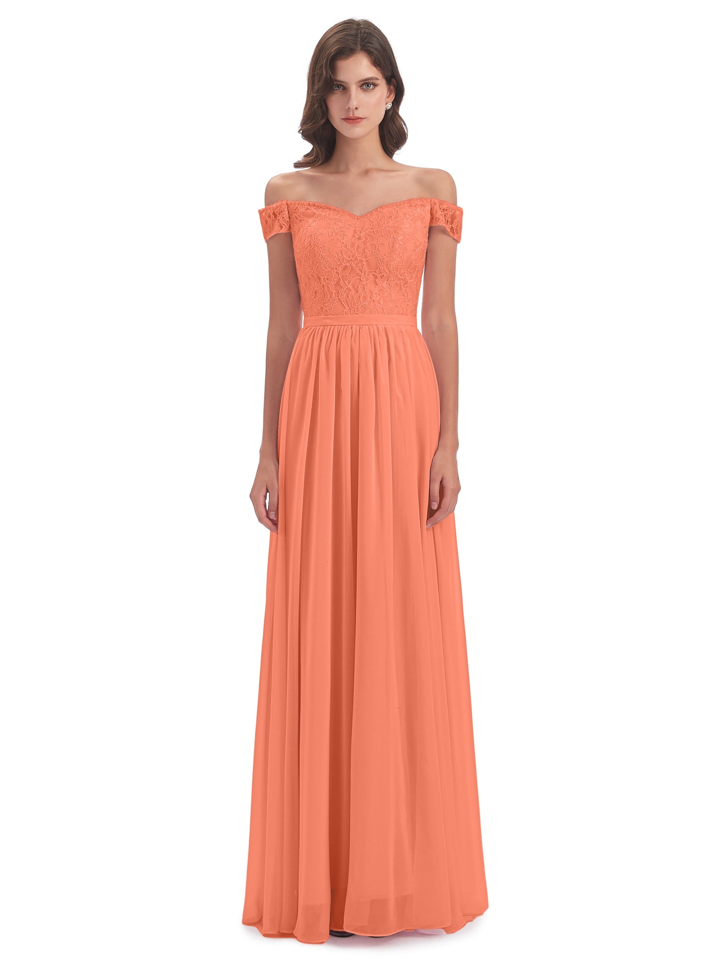 Charlotte Floor Length Off The Shoulder Bridesmaid Dresses