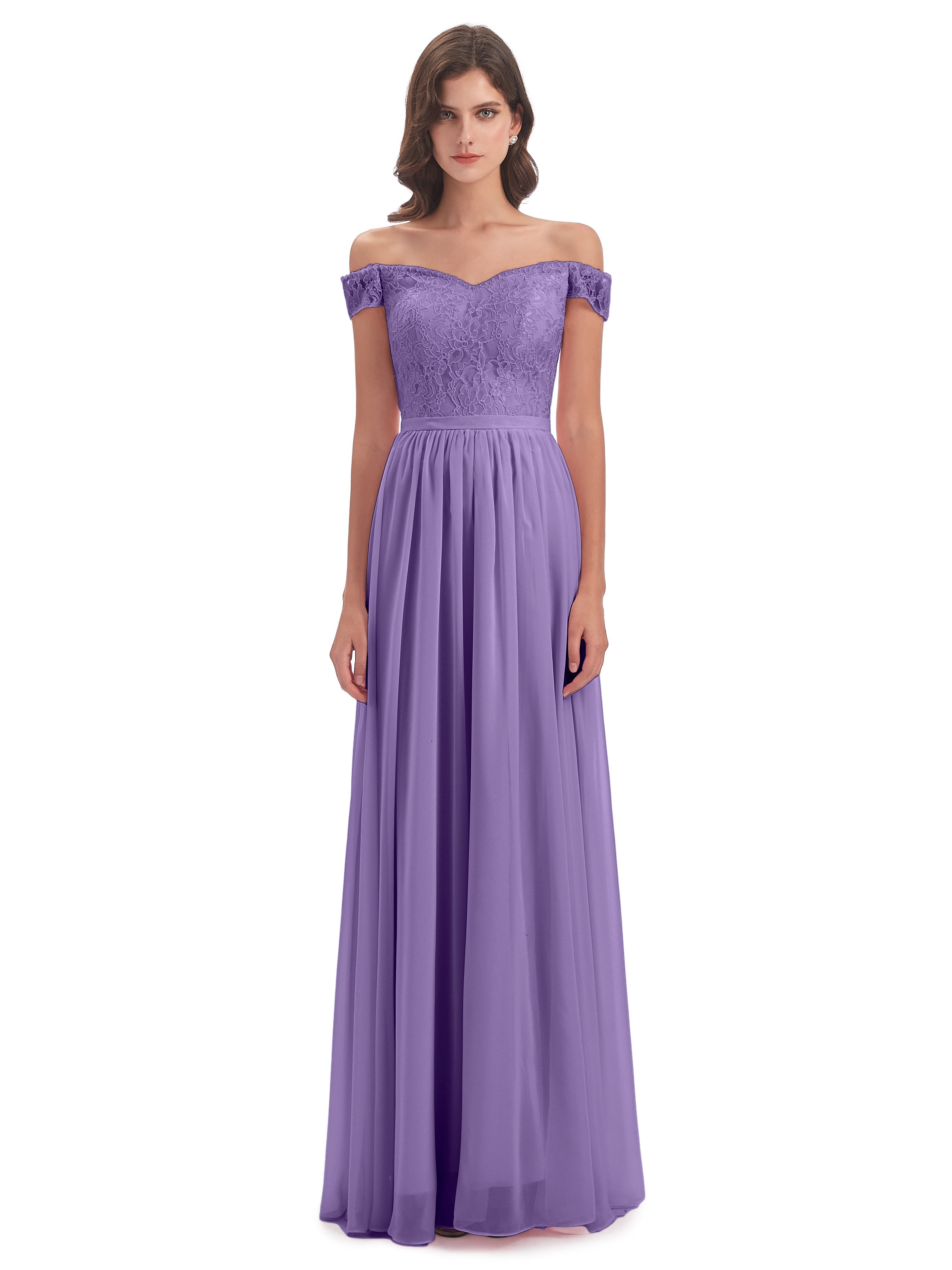 Charlotte Floor Length Off The Shoulder Bridesmaid Dresses