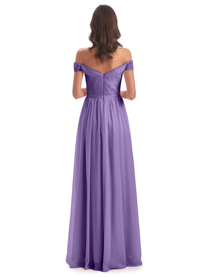 Charlotte Floor Length Off The Shoulder Bridesmaid Dresses
